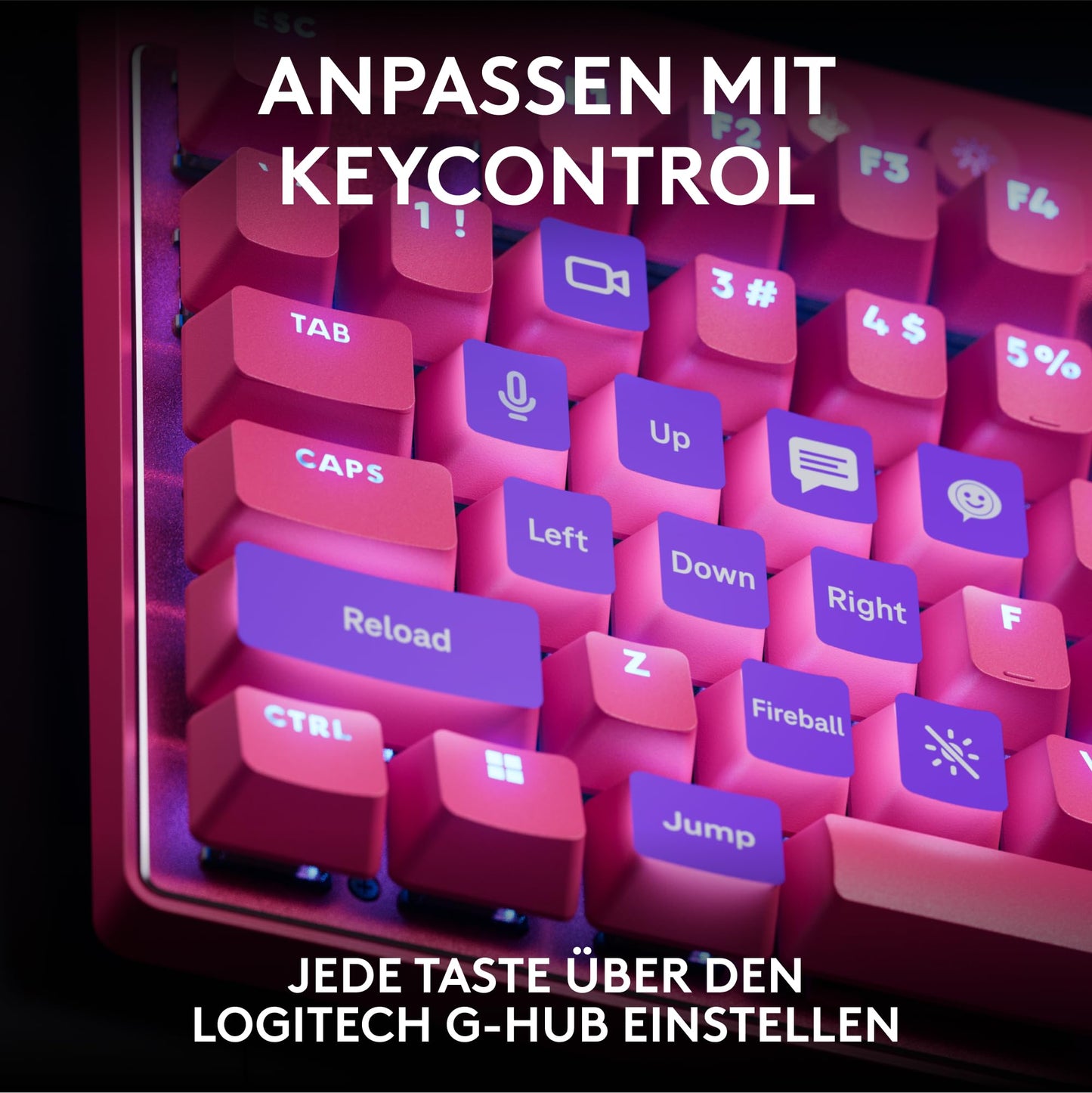 Logitech G PRO X TKL RAPID Pink (920-013248)