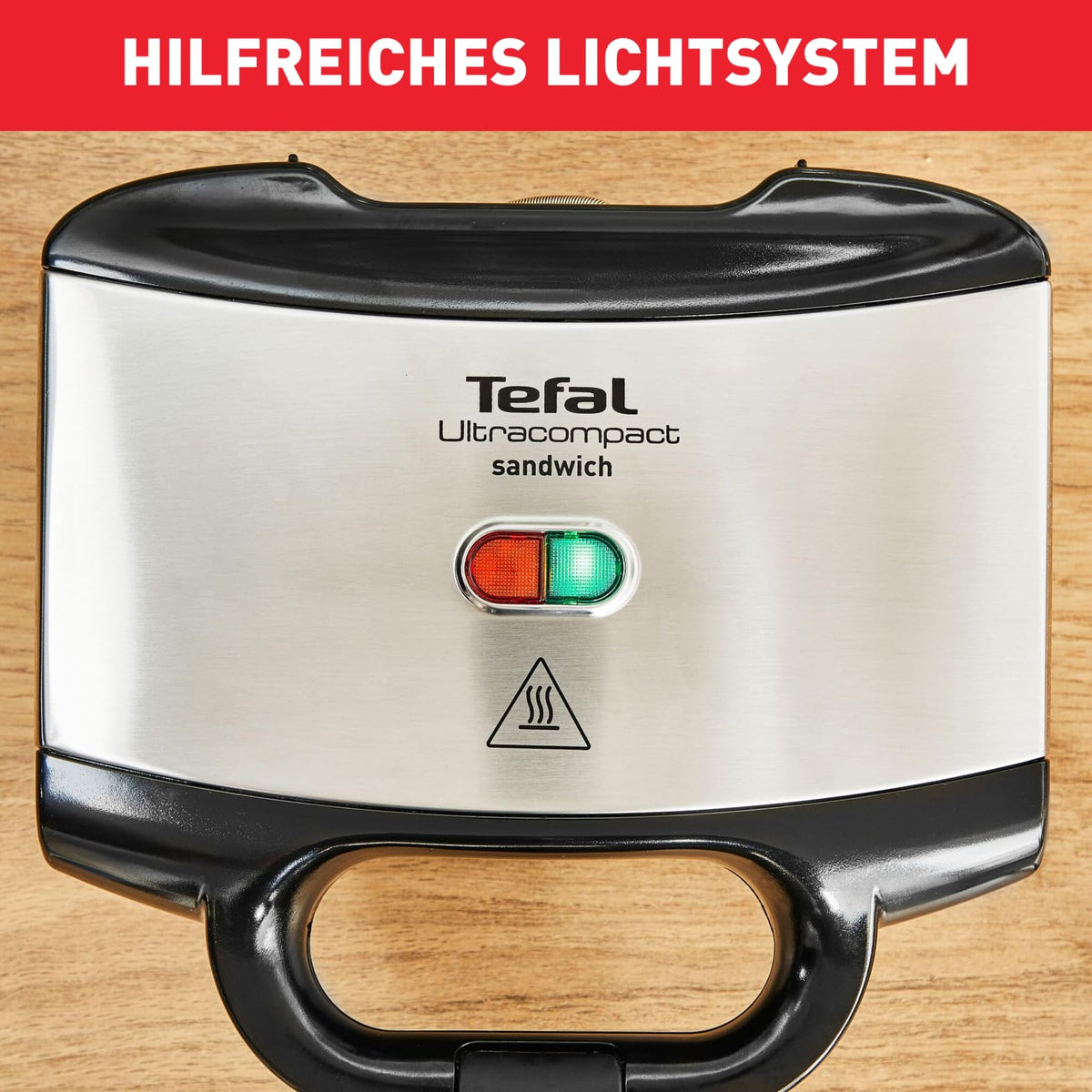 Tefal Ultracompact Sandwichmaker pentru sandvișuri triunghiulare crocante - SM1552