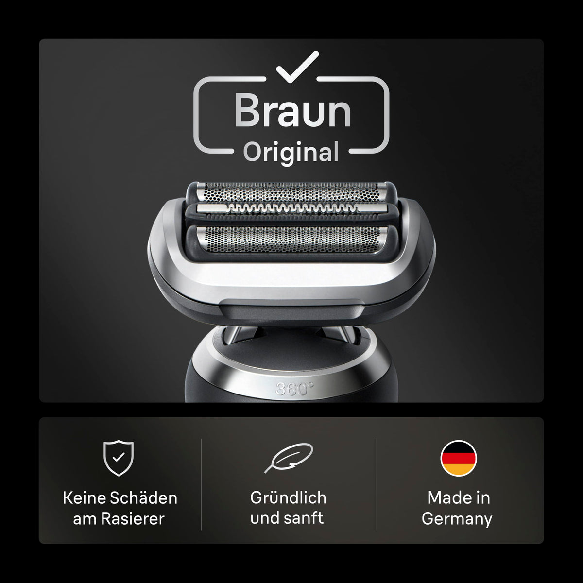 Braun Electric Shaver Cutting Head Series 7, 74S, Silver
