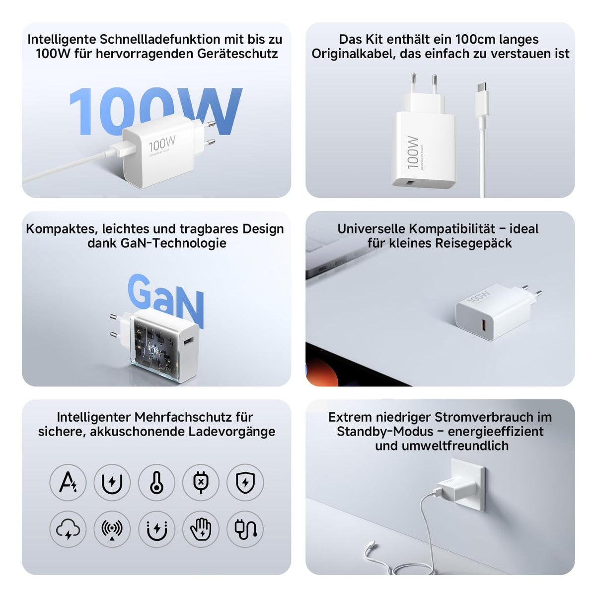 XIAOMI 100W Fast Charger Combo with USB-A Cable
