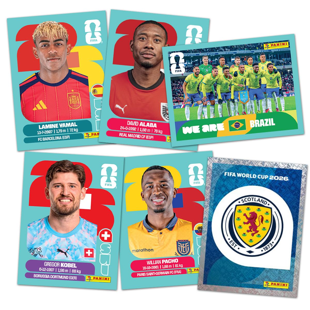 Panini - Colecție oficială de autocolante FIFA World Cup 2026™ (Cutie cu 100 de pungi) - 005460