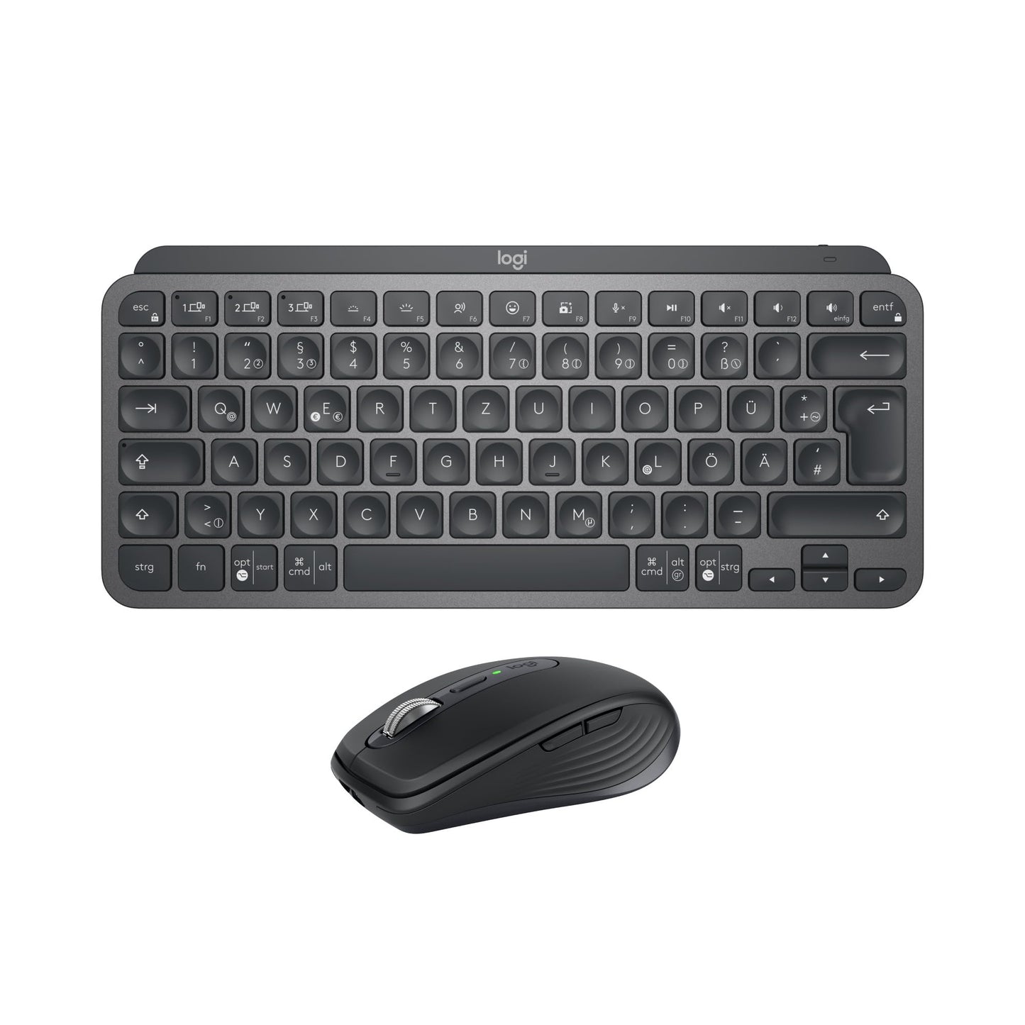 Logitech MX Keys Mini Keyboard + MX Anywhere 3S Wireless Mouse (Graphite)