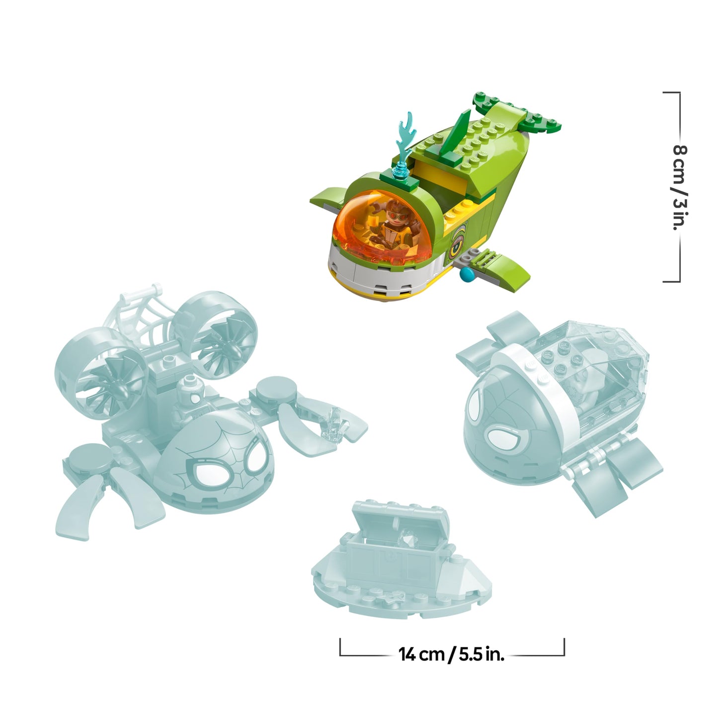 LEGO ǀ Marvel Spidey and his super friends Spidey: Underwater vehicles - superhero toy with 3 submarines and 3 minifigures - gift for boys aged 4 and up and fans of the series - 11207