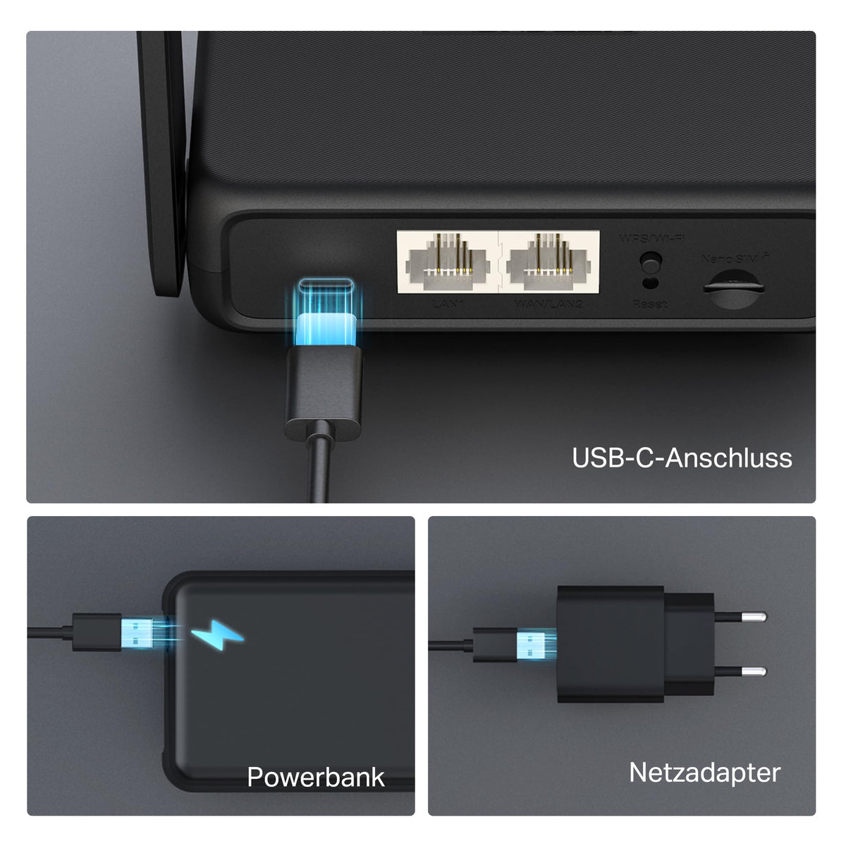 Mercusys MB113-4G LTE WLAN Router, portable 4G router with SIM card, Cat 4 up to 150 Mbit/s, 2× 100 Mbps ports, OpenVPN, plug & play, supports up to 32 devices, power bank operation.