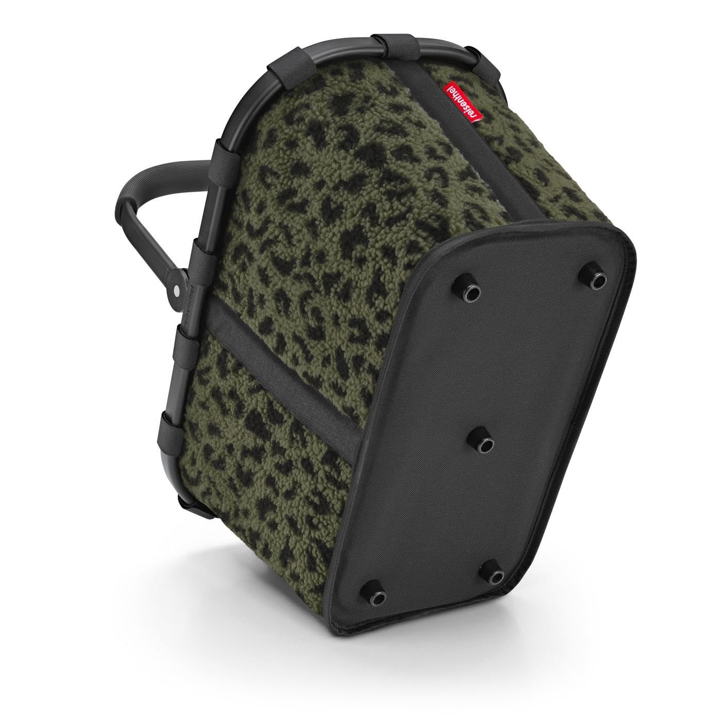 reisenthel carrybag teddy leo olive – Stable shopping basket with lots of storage space and practical inner pocket – Elegant and water-repellent design - BK5055
