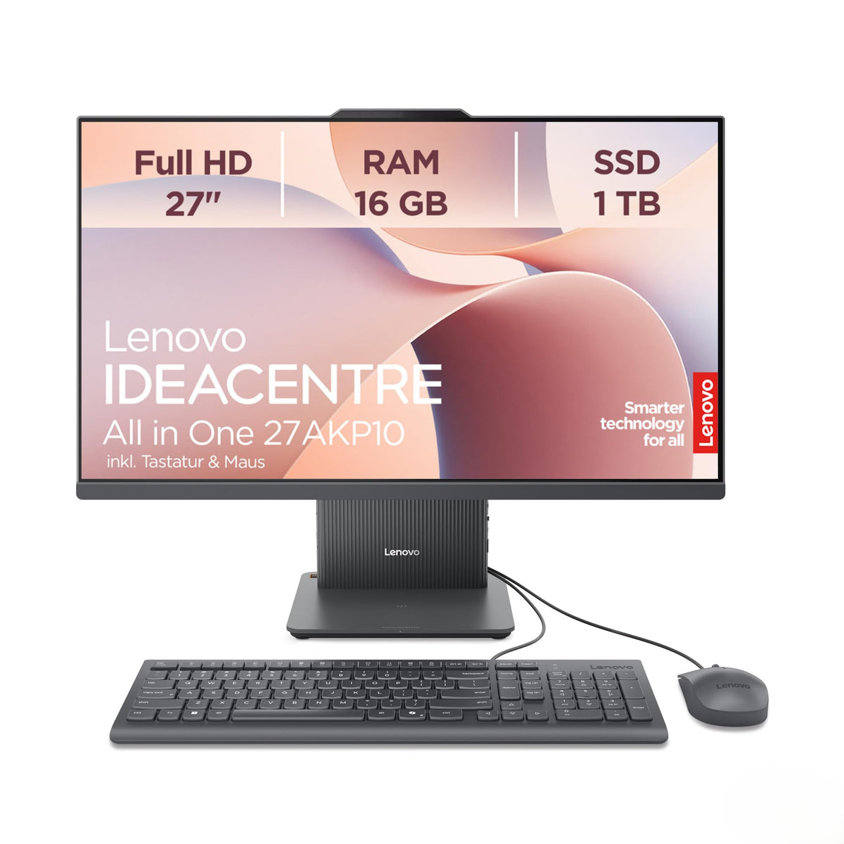 Lenovo IdeaCentre All-In-One | 27" FHD Display | Ryzen 7 250 | 16GB | 1TB - F0JE0029GE