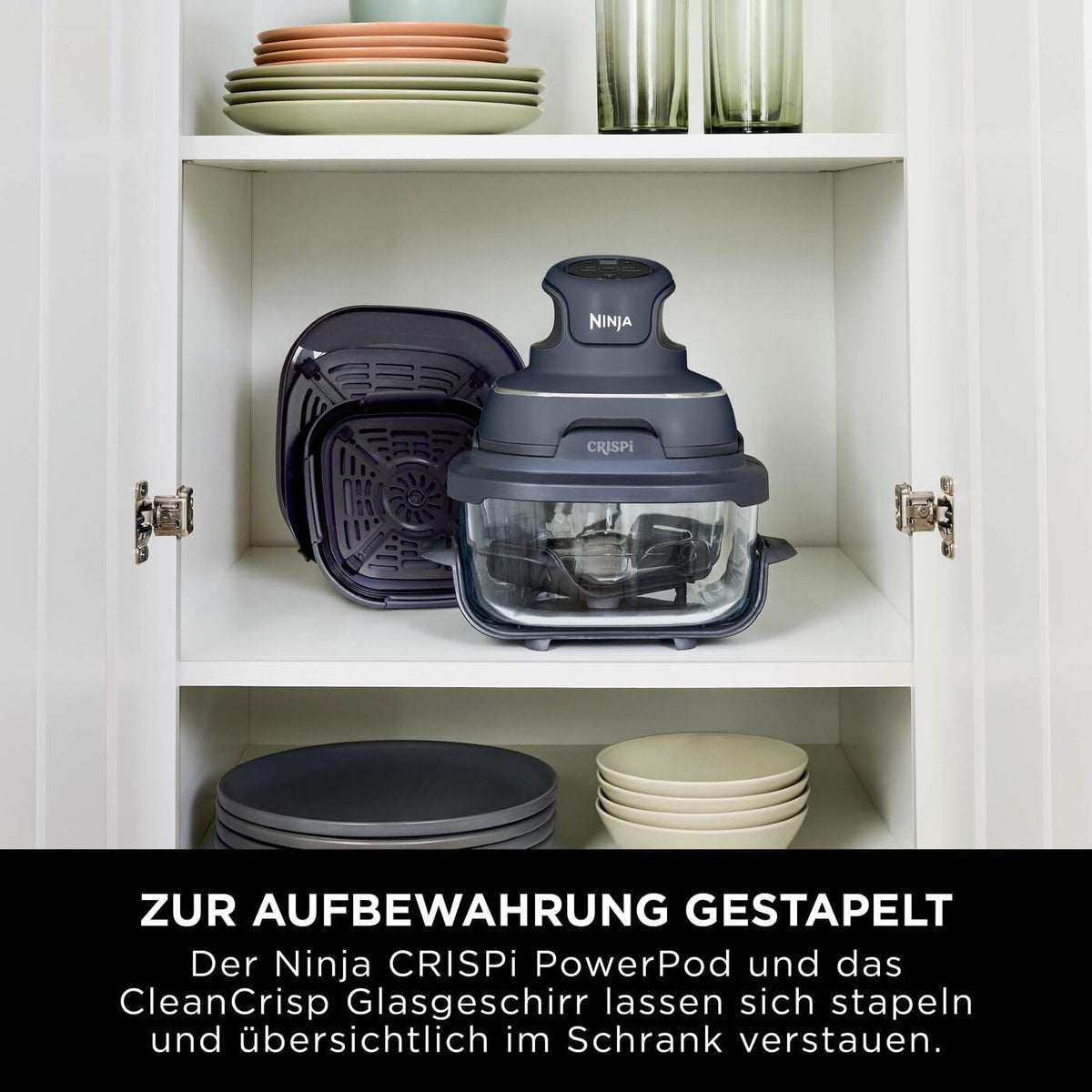 Ninja CRISPi 3,8-l-TempWare-Glasbehälter mit Deckel, XSKLIDPLTEUUK