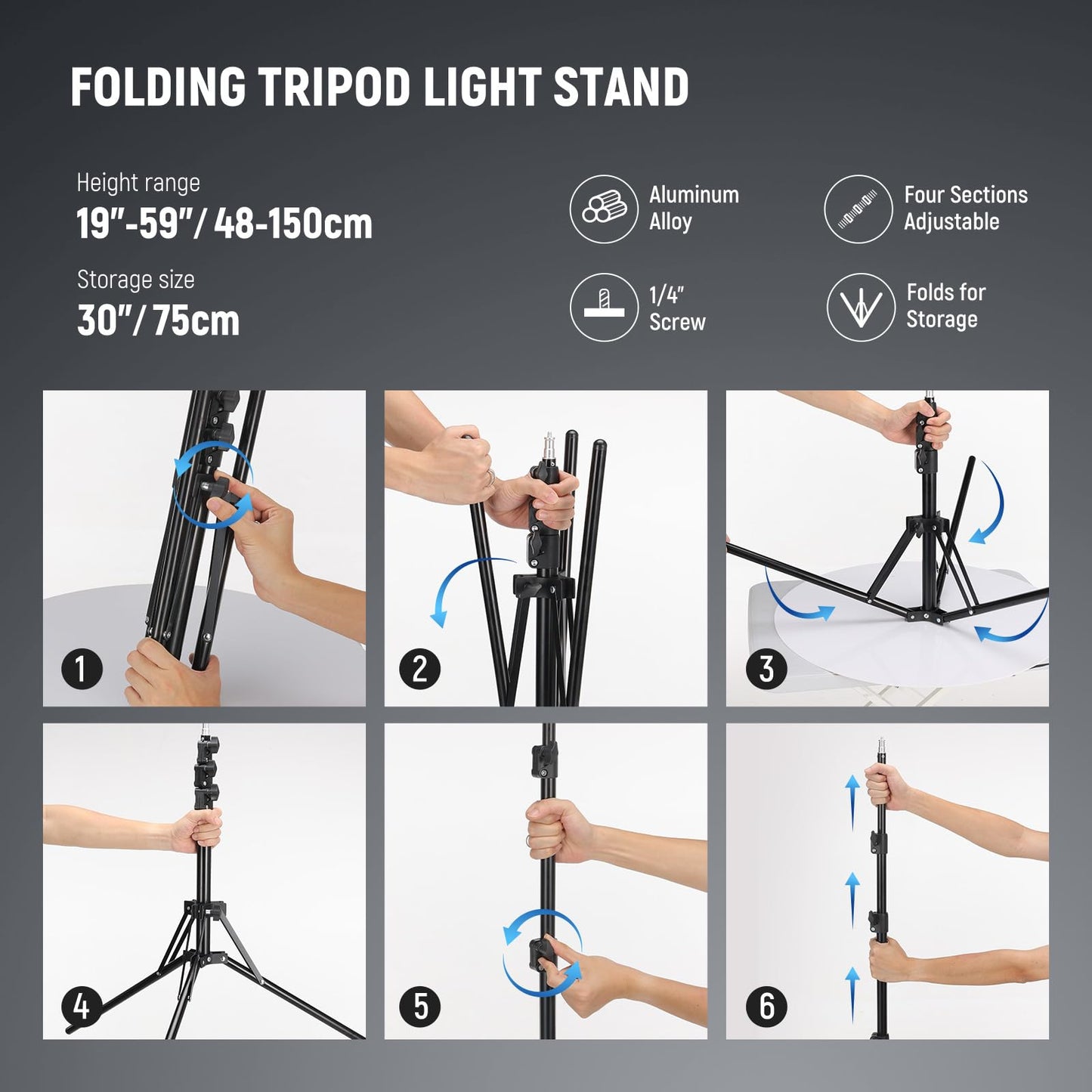 NEEWER ring light with tripod set: 18 inches/45cm outdoor 55W 5600K dimmable LED ring light with Bluetooth remote control for cell phone/camera for YouTube TikTok self portrait photo, tattoo artists, make-up, salons - RL-18