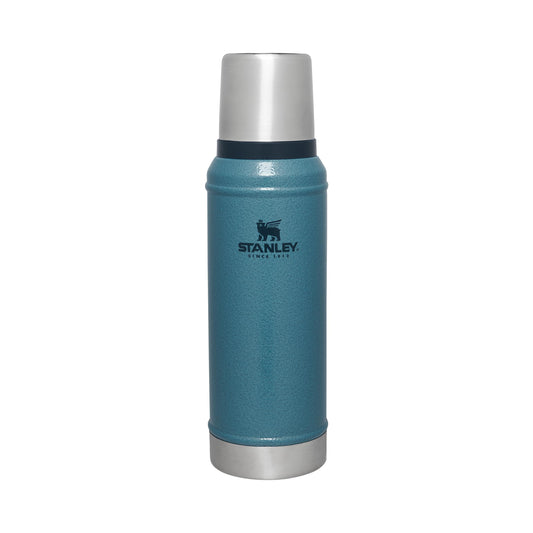 Stanley 1913 Classic Legendary Thermos Flask 0.94L - Keeps Hot or Cold for 24 Hours - Dishwasher Safe - Lid Serves as a Mug - Vacuum Flask BPA Free - Stainless Steel Thermos Flask - Hammertone Lake - 10-11346-094