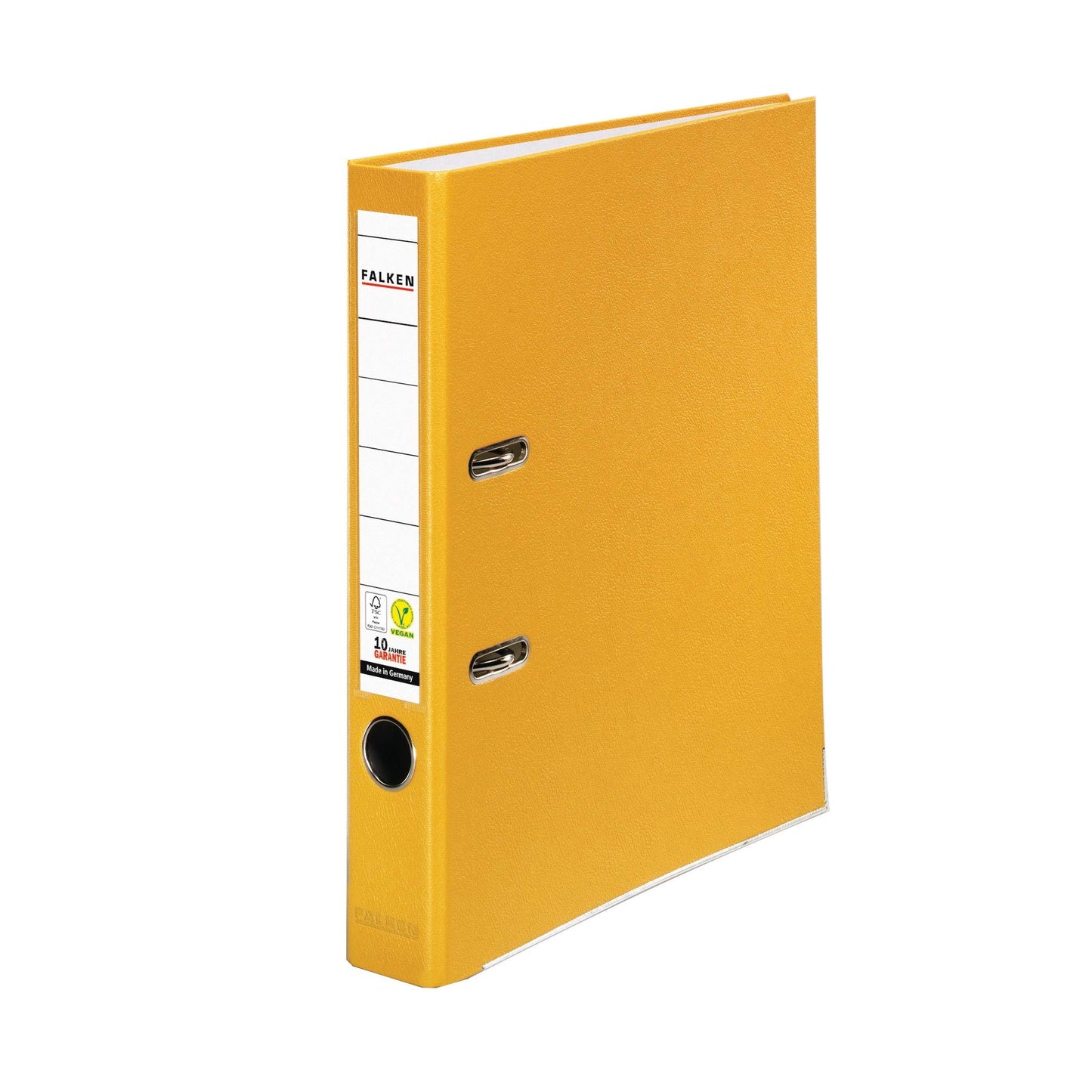 FALKEN 5x PP-Color plastic folder 5 cm narrow DIN A4 yellow - 15047940