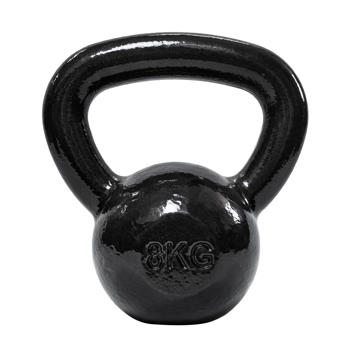 Amazon Basics Cast Iron Kettlebell 8kg Black - CK-8KG