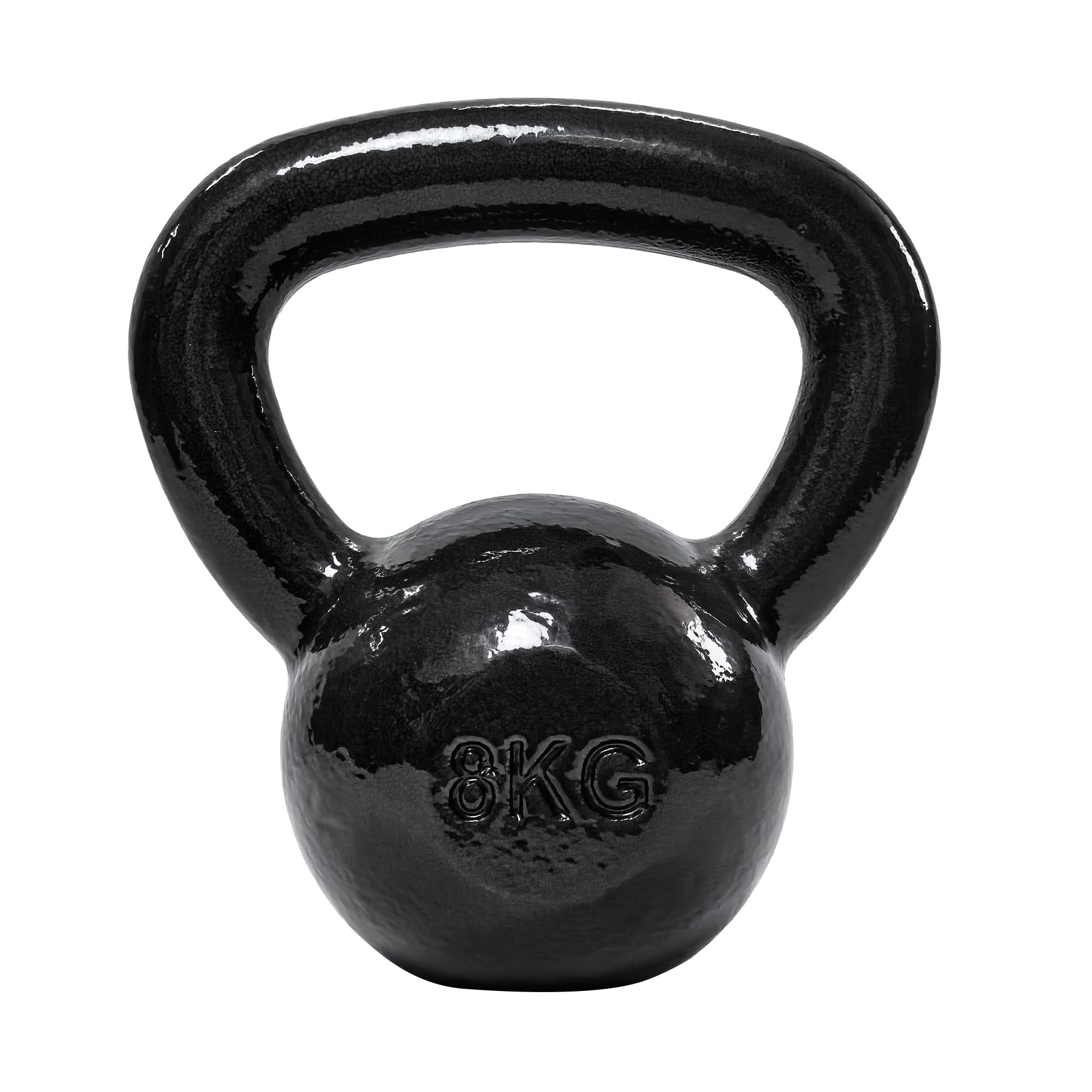 Amazon Basics Cast Iron Kettlebell 8kg Black - CK-8KG
