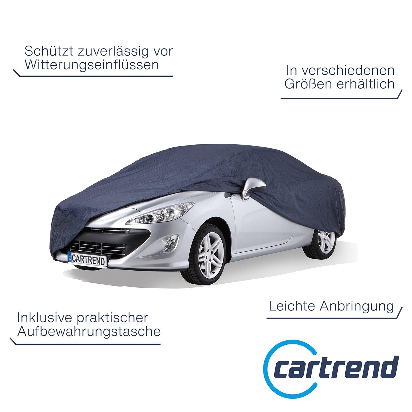 CARTREND 70334 vehicle cover blue