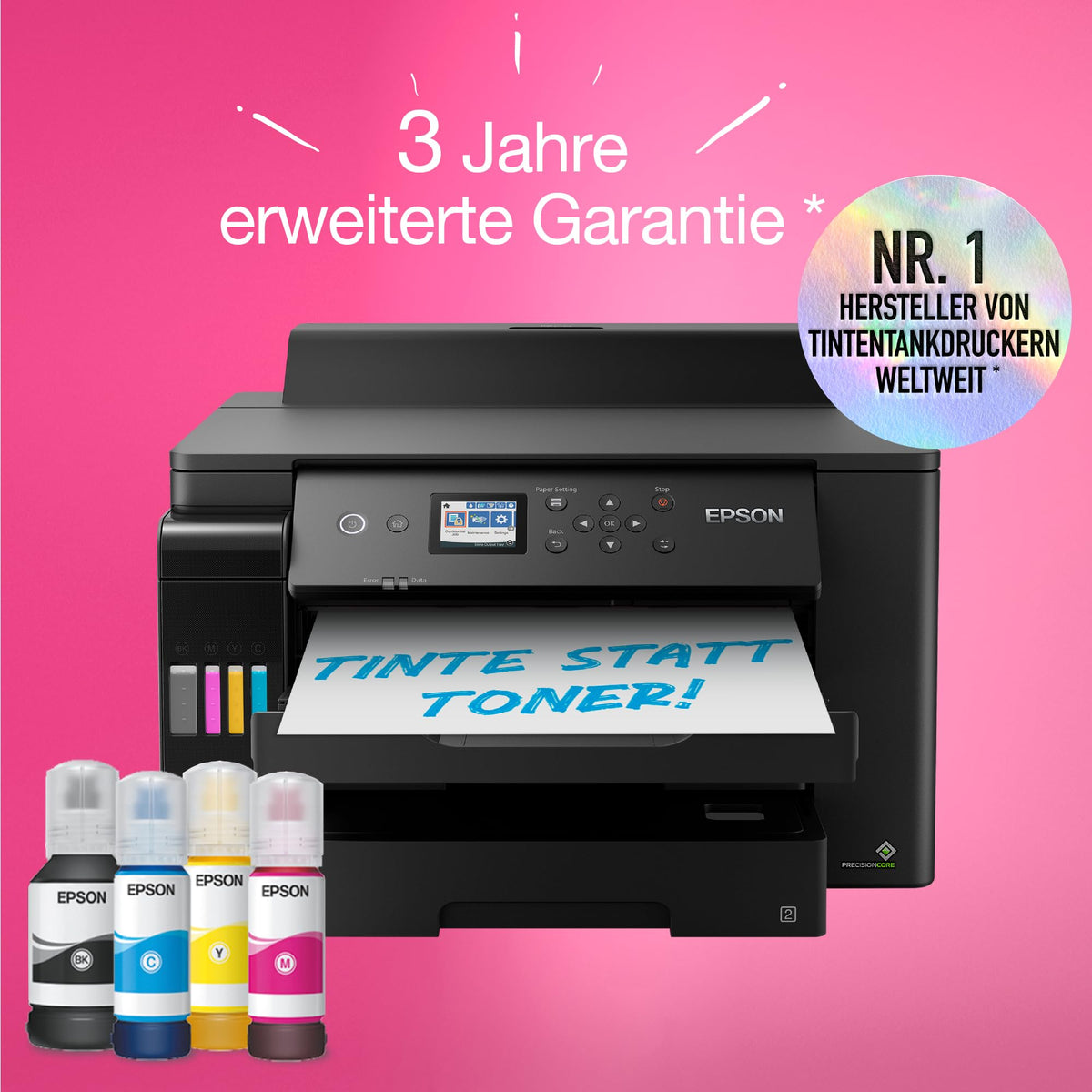 Epson EcoTank ET-16150 Ink Tank Printer | for small offices & businesses | WiFi | A3+ | Duplex printing | 6.1 cm LCD display | includes ink for up to 3 years