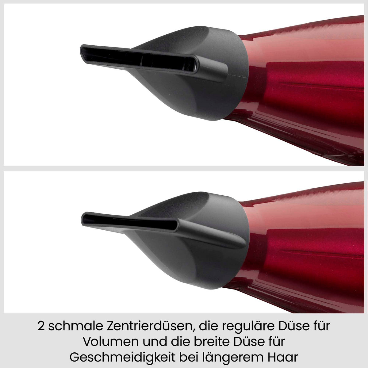 BaByliss Pro Digital Uscător de păr cu difuzor – 2200W Uscător profesional ultra-rapid cu tehnologie ionică, Fabricat în Italia, 3 trepte de căldură și 4 setări de flux de aer cu buton turbo, Roșu, 6001DE