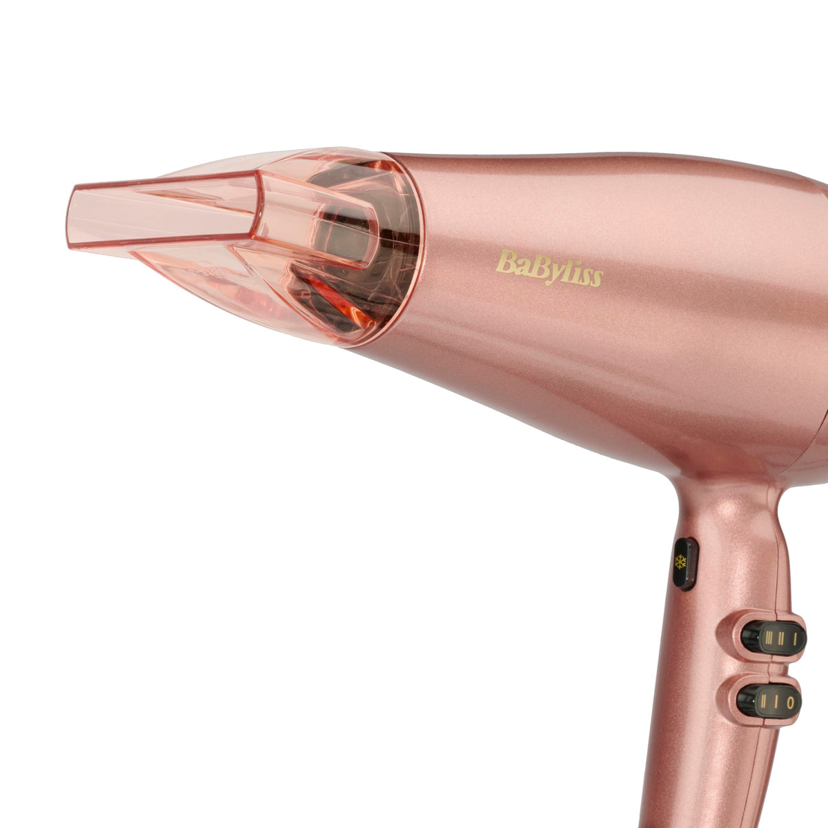 BaByliss Uscător de păr Rose Gold – 2100W Uscător profesional Ionic, uscător de călătorie ușor, uscare rapidă datorită tehnologiei ceramice, 3 niveluri de temperatură și 2 viteze, argintiu, 5336PE - 5336PSDE