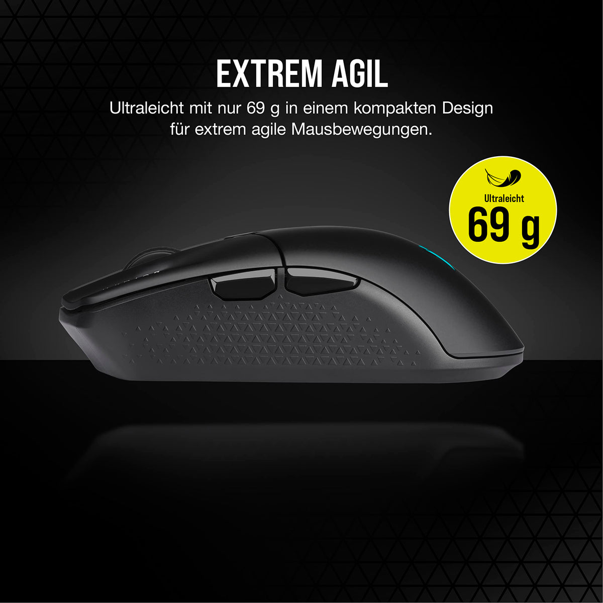 Corsair KATAR Elite Wireless Ultraleichte FPS Gaming Maus - Schwarz - CH-931C111-EU