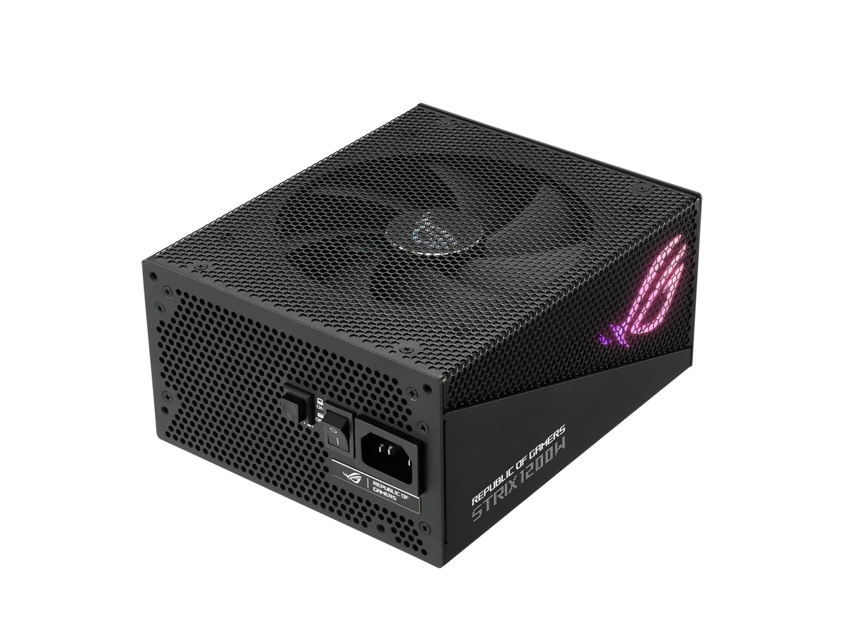 ASUS ROG Strix 1200 W Gold Aura Edition Power Supply (80+ Gold Certified, ATX 3.0, Cybenetics Lambda A+ Certified, PCIe Gen 5.0, Axial-Tech, Aura Sync Fan) - 90YE00P0-B0NA00