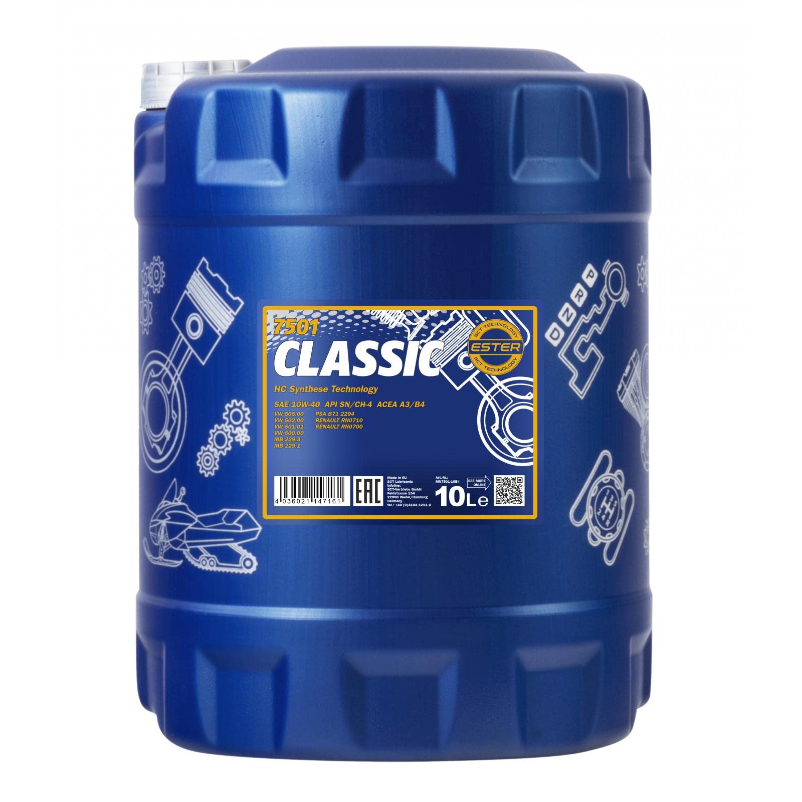 MANNOL 7501 Classic 10W-40 10L - MN7501-10