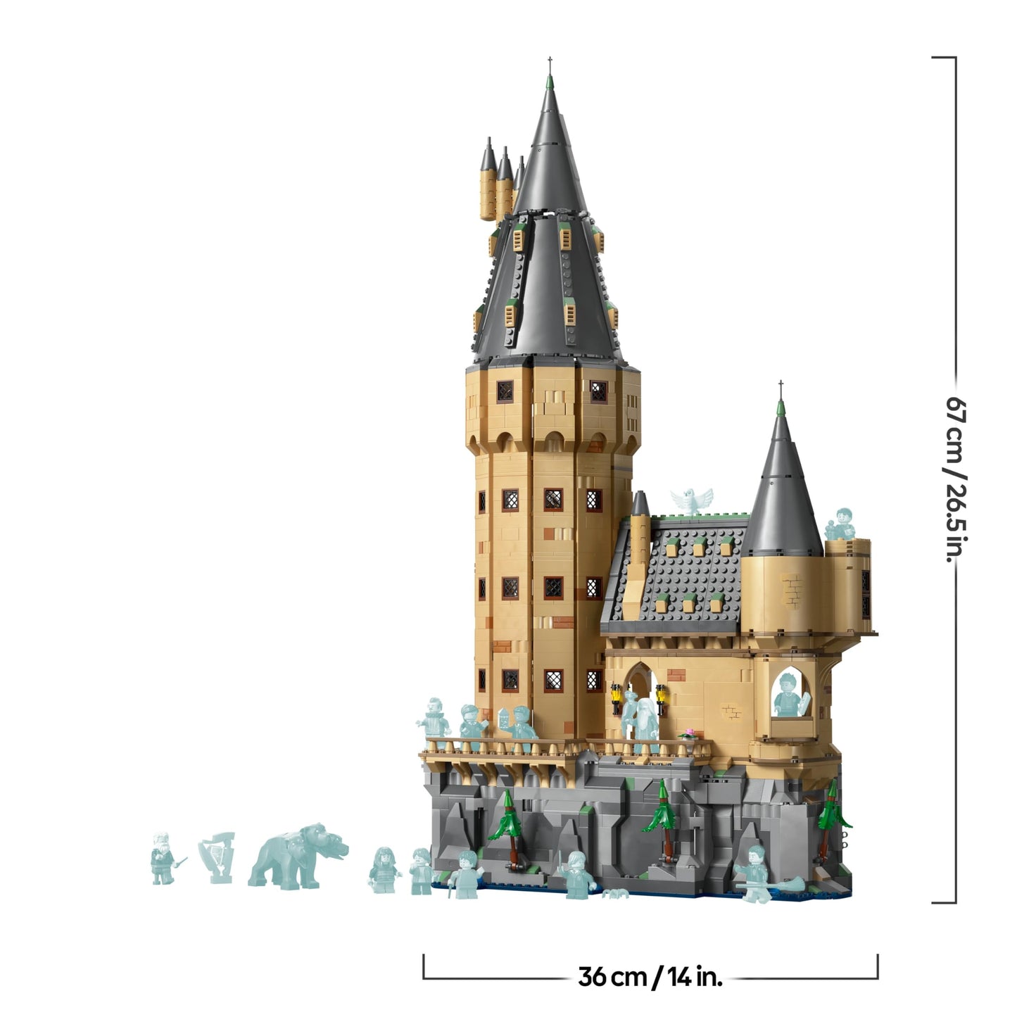 LEGO Harry Potter Hogwarts Castle: The Main Tower - Toy with Flying Key, Magic Chess Room, 12 Minifigures - Gift for Boys, Girls & Adult Fans from 10 Years - 76454