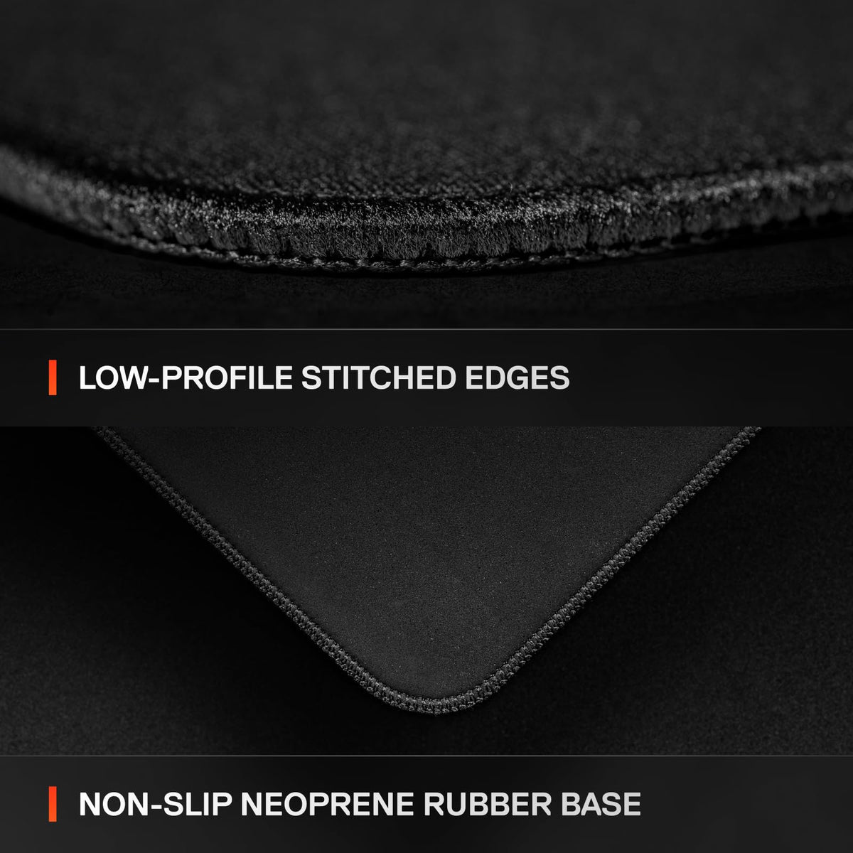 SteelSeries QcK L Performance Control Gaming Mouse Pad – Extra thick for smooth gliding - Flat, stitched edges – Non-slip neoprene rubber base – 490 x 420 mm – FPS, MOBA, RTS, MMO - 63469