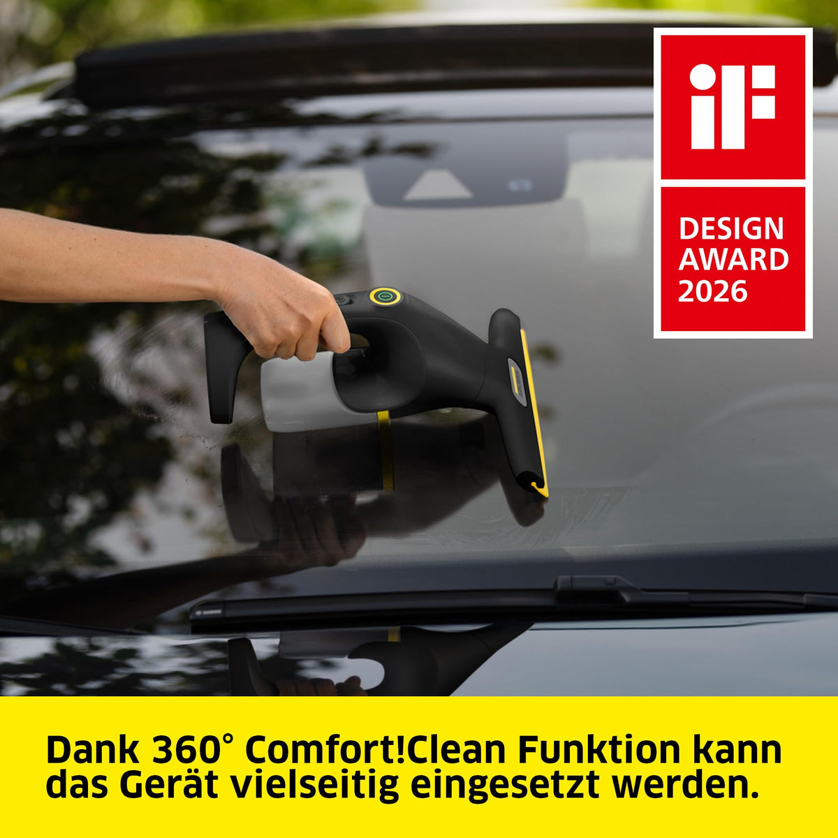 KÄRCHER Battery Window Vacuum WV Compact Care Extra+ Black - 1.633-720.0