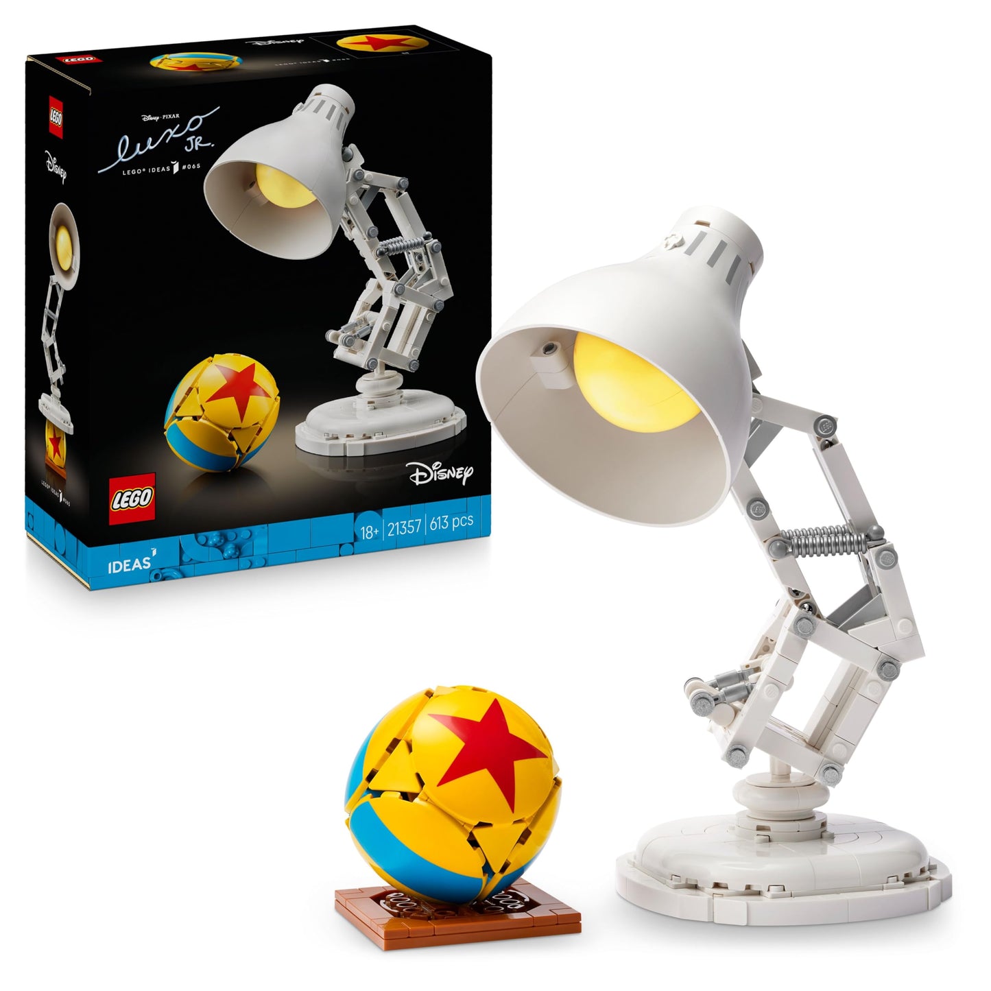 LEGO Ideas Disney Pixar set - model building for adults - 3D puzzle with hidden film references - DIY desk decoration - gift idea for collectors 21357