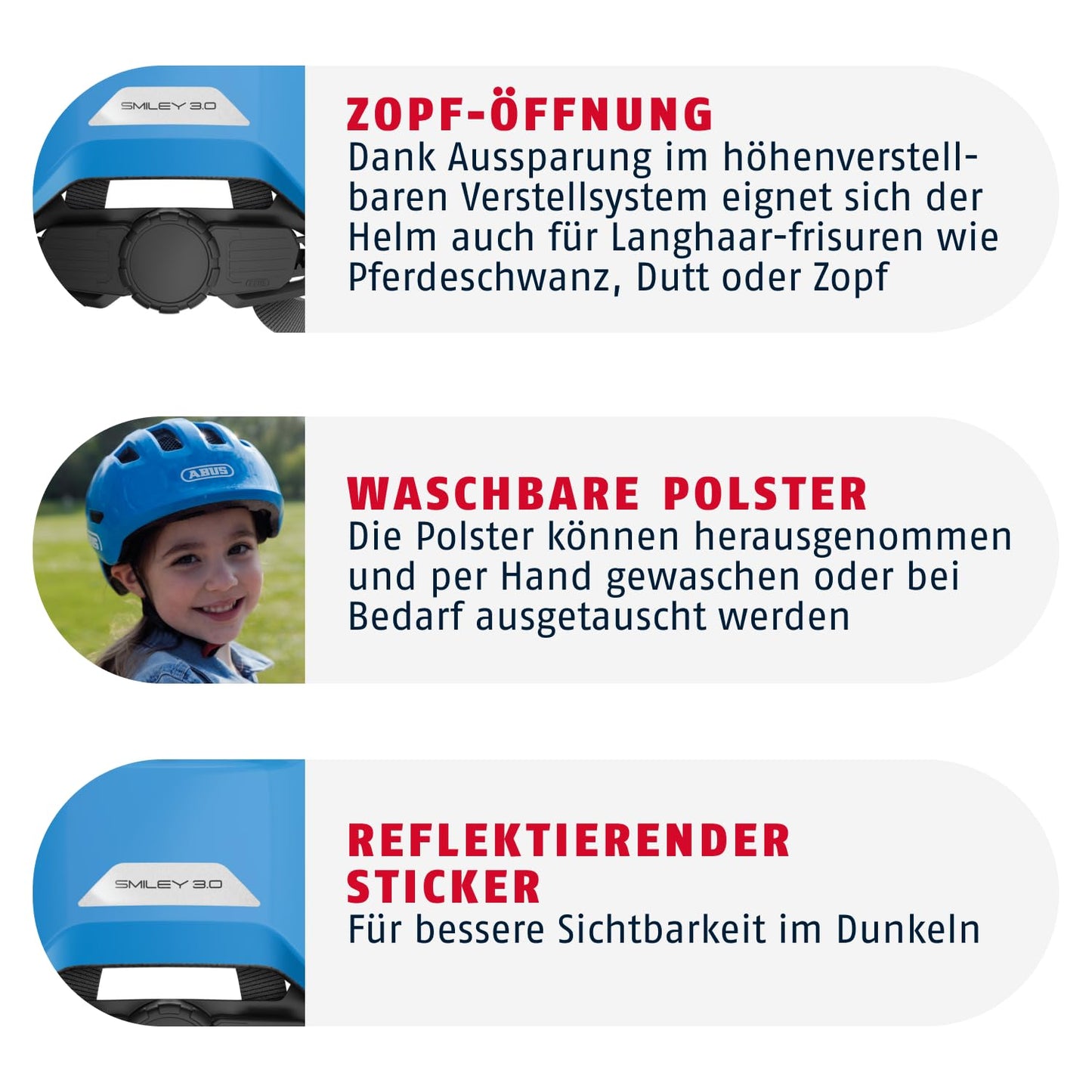 ABUS children's helmet Smiley 3.0 - bicycle helmet with a deep fit, child-friendly designs & space for a braid - for girls and boys - gray with car pattern, size S - 67269