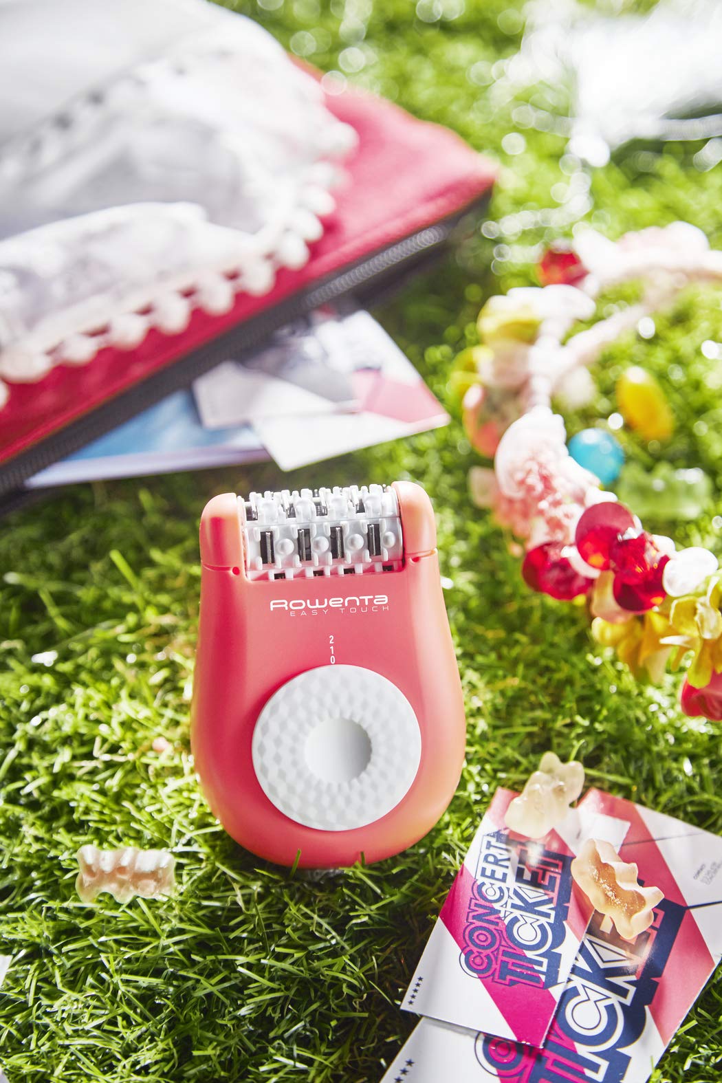 Rowenta Easy Touch EP1110F0 - Epilator electric, roz pastel/alb