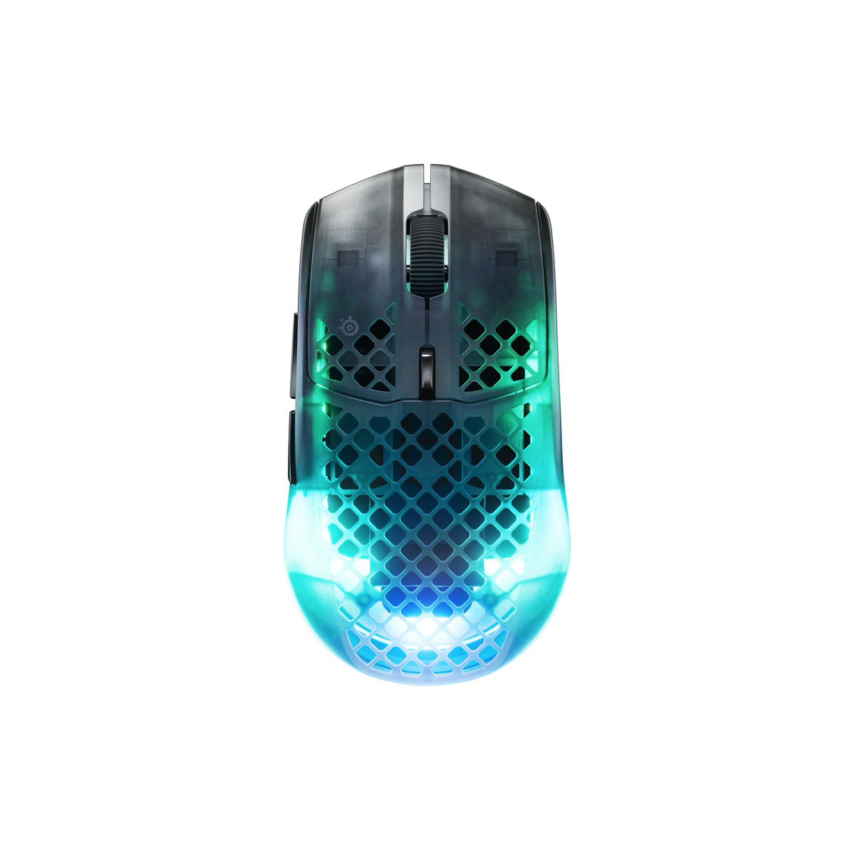 SteelSeries Aerox 3 Wireless Gen 2 – Ultra-light 68g gaming mouse, 4K polling, 26K DPI optical sensor, 200 hours battery life, IP54, 80 million clicks, RGB, pure PTFE glide feet, Shadow. - 62717