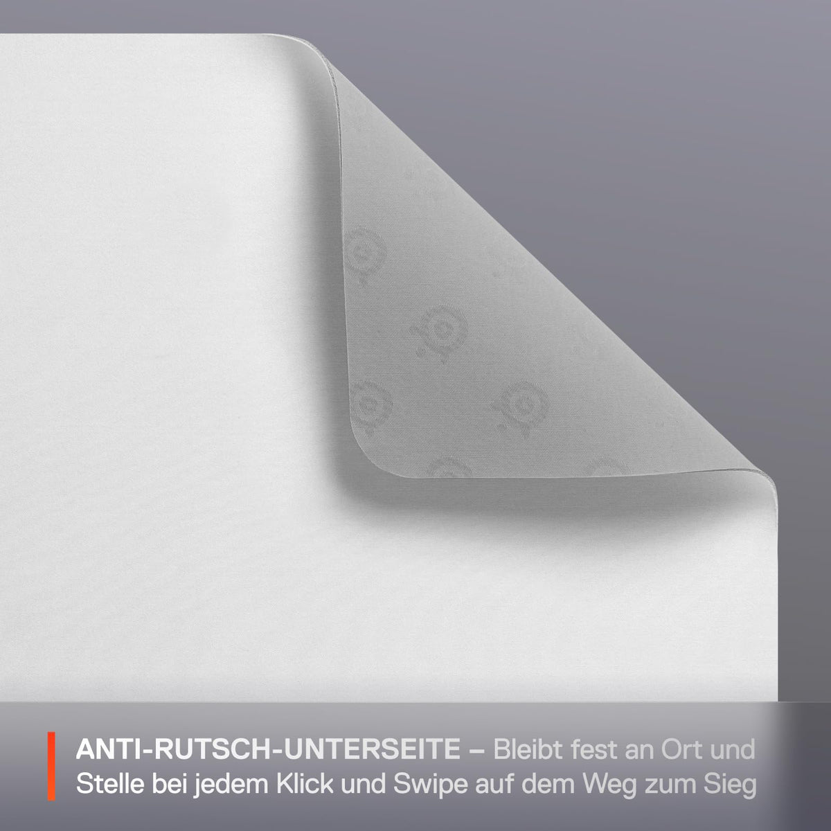 SteelSeries QcK Mousepad (Mare) – Alb – Anti-alunecare din cauciuc pe partea de jos – Cel mai bun tracking – Optimizat pentru senzori de gaming – 450 mm x 400 mm – FPS, MOBAs, RTS, MMO - 63464