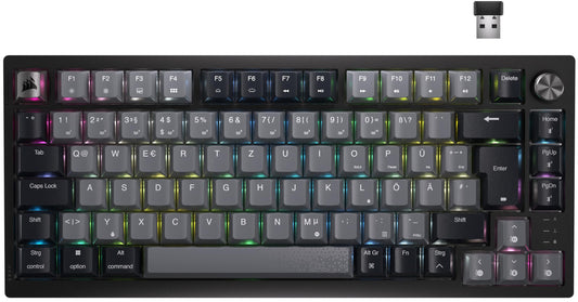 CORSAIR K65 Plus Wireless 75% RGB mechanical Gaming Keyboard - CH-91D401L-DE