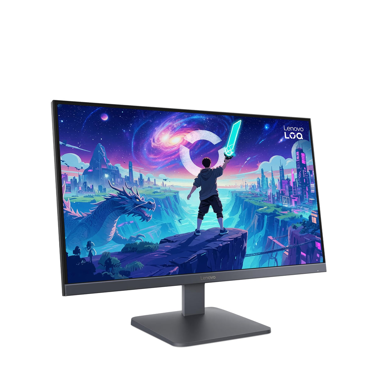 Lenovo LOQ 27-10 | 27'' Full HD Gaming Monitor | 1920 x 1080 | 16:9 | 200 Hz | 0.5ms Response Time | HDMI 2.1 | DisplayPort | 3-Sided Panel | AMD FreeSync Premium | Luna Gray - 68F2GACBEU