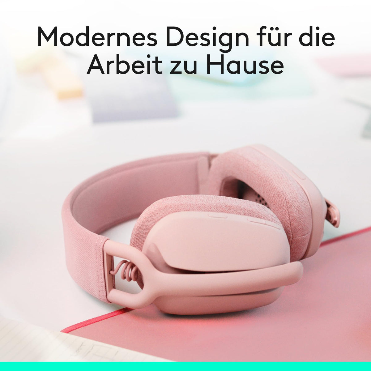 Căști over-ear wireless Logitech Zone Vibe 100 ușoare - 981-001224