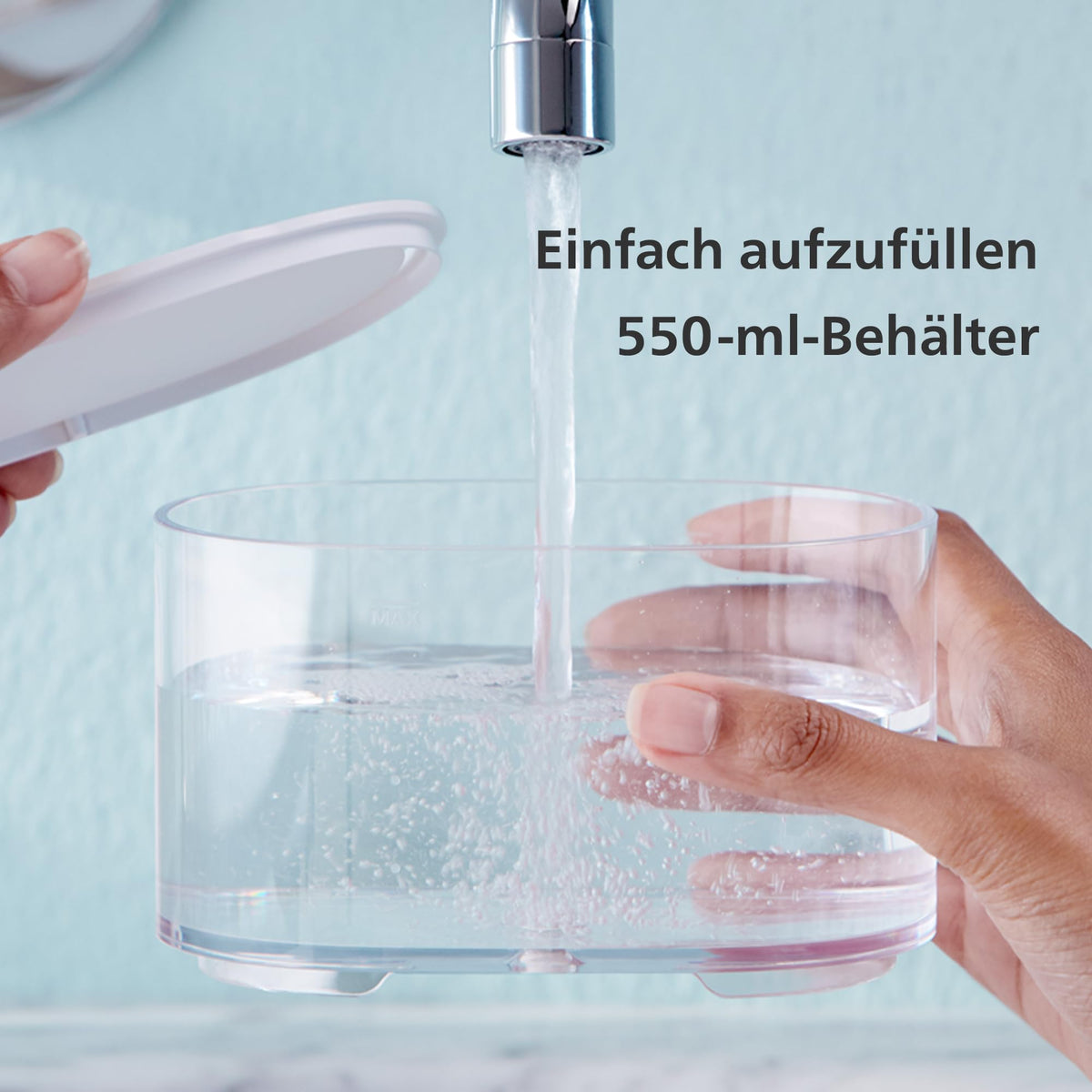 Philips Sonicare Power Flosser 3000, irigator oral cu tehnologie Quad Stream, alb (model HX3711/20)