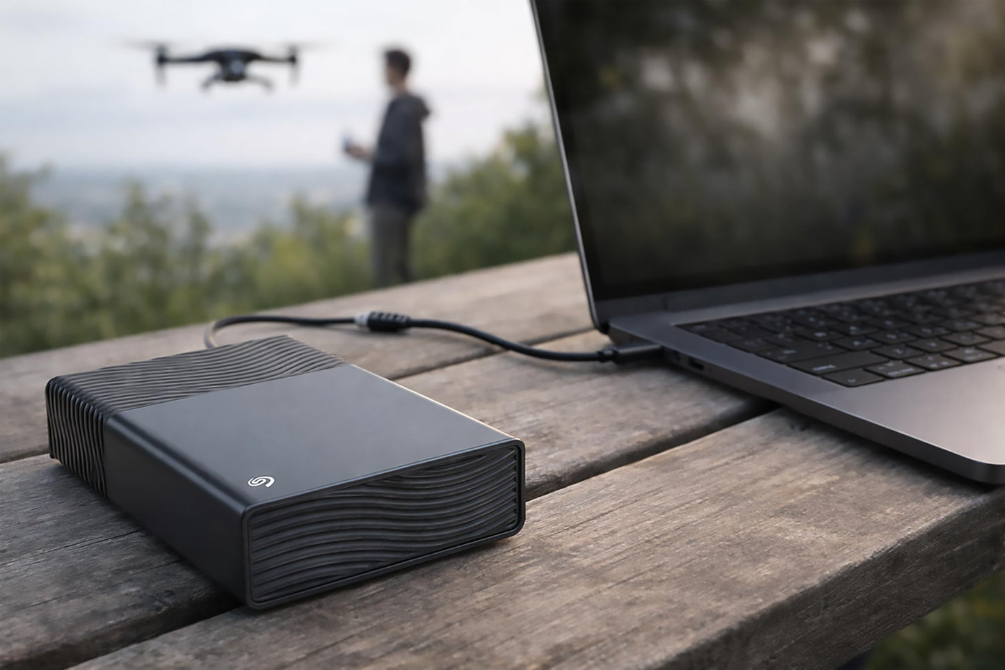 Seagate One Touch Desktop 8TB, Portable External Hard Drive, USB-C Powered 3.5 Inch, USB 3.0, PC & Notebook, Incl. Data Rescue Service (STNB8000400)