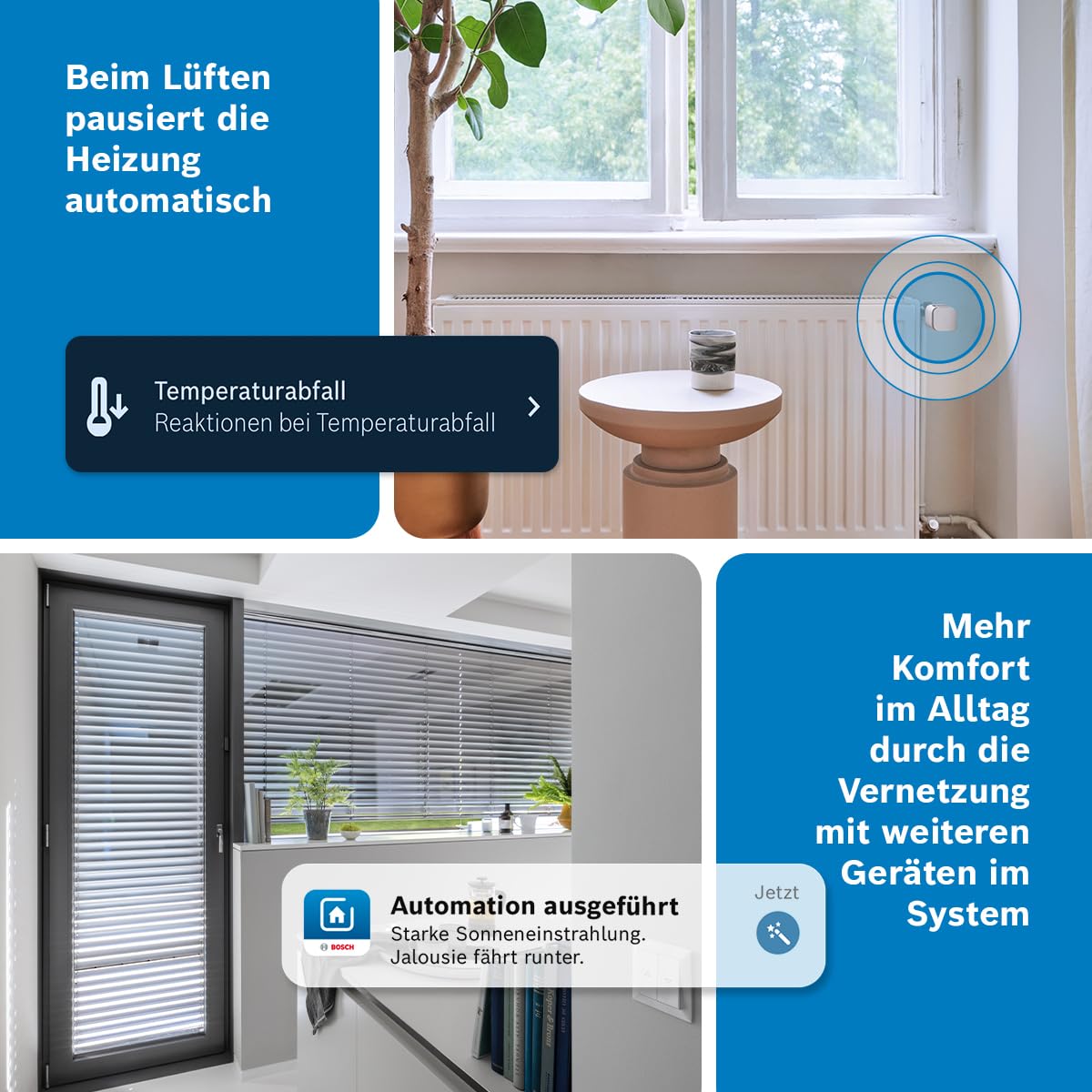 Bosch Smart Home Radiator Thermostat II [+M], smart radiator thermostat, intelligent heating & energy saving, Matter, app control, Apple Home, Google Home & Alexa, anthracite, controller required - 8750002982