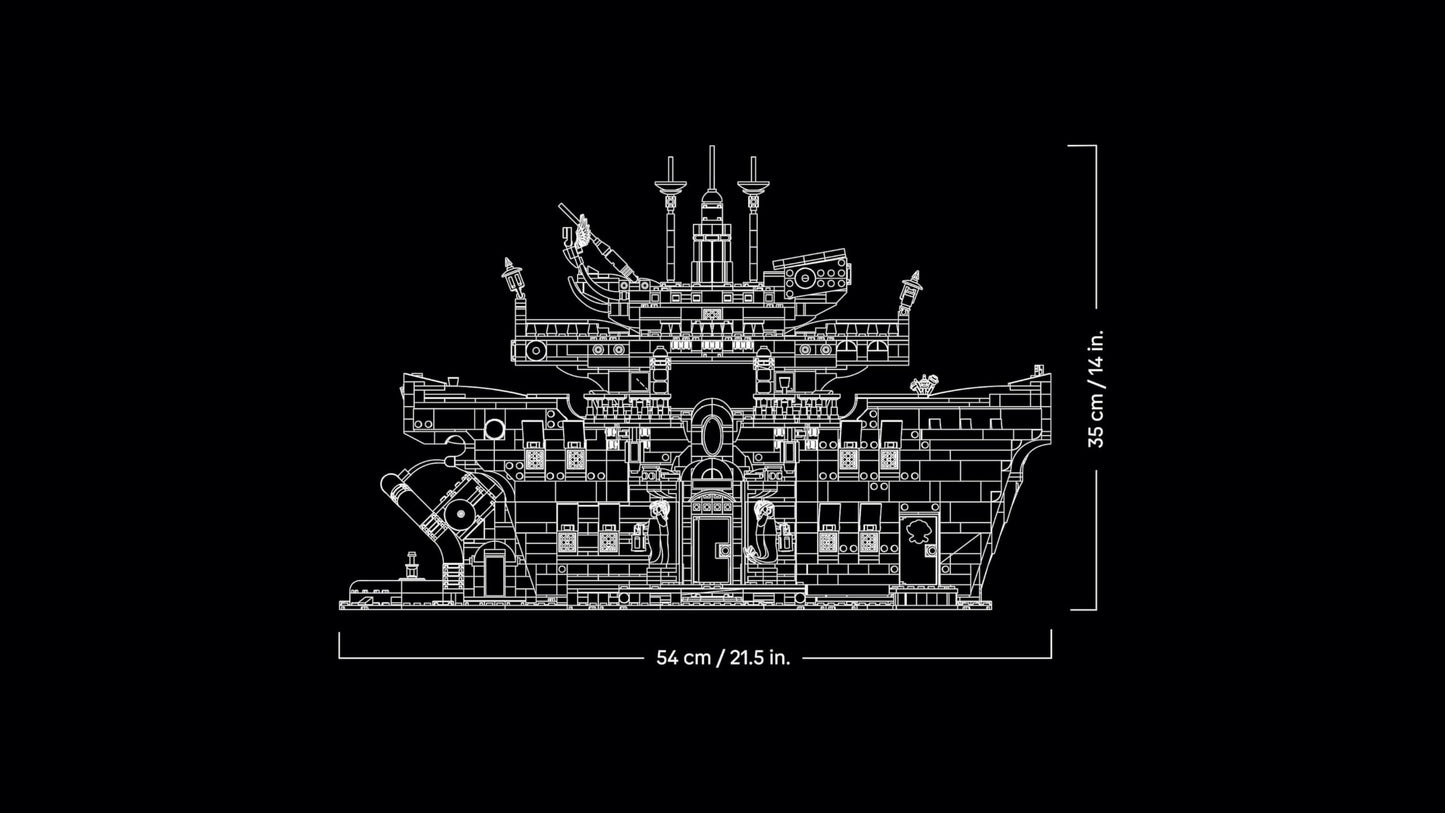 LEGO ONE PIECE - Baratié, the floating restaurant - building set for adults - model building with detailed interior and 10 minifigures including Luffy, Nami & Sanji - anime gift for fans - 75640