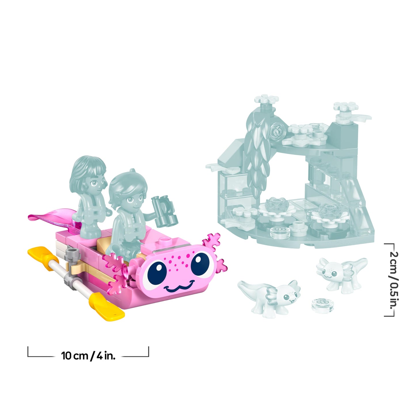 LEGO Friends Axolotl Adventure Boat - including 2 mini dolls, 2 cute animal figures, plants, flowers & accessories - birthday gift for girls aged 5 and up - 42681
