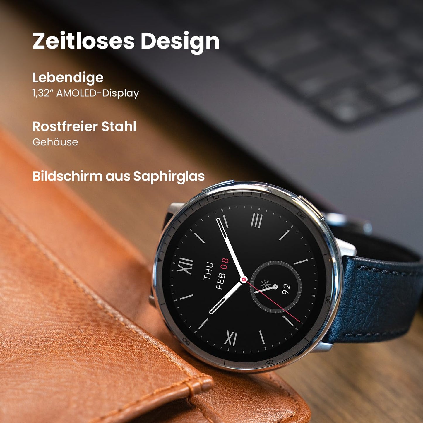 Amazfit Active 2 Smart Watch 44mm, NFC payment, AI, voice control, GPS & free maps, 10 days battery, fitness tracker with 160+ sports modes, 5 ATM waterproof for Android & iPhone