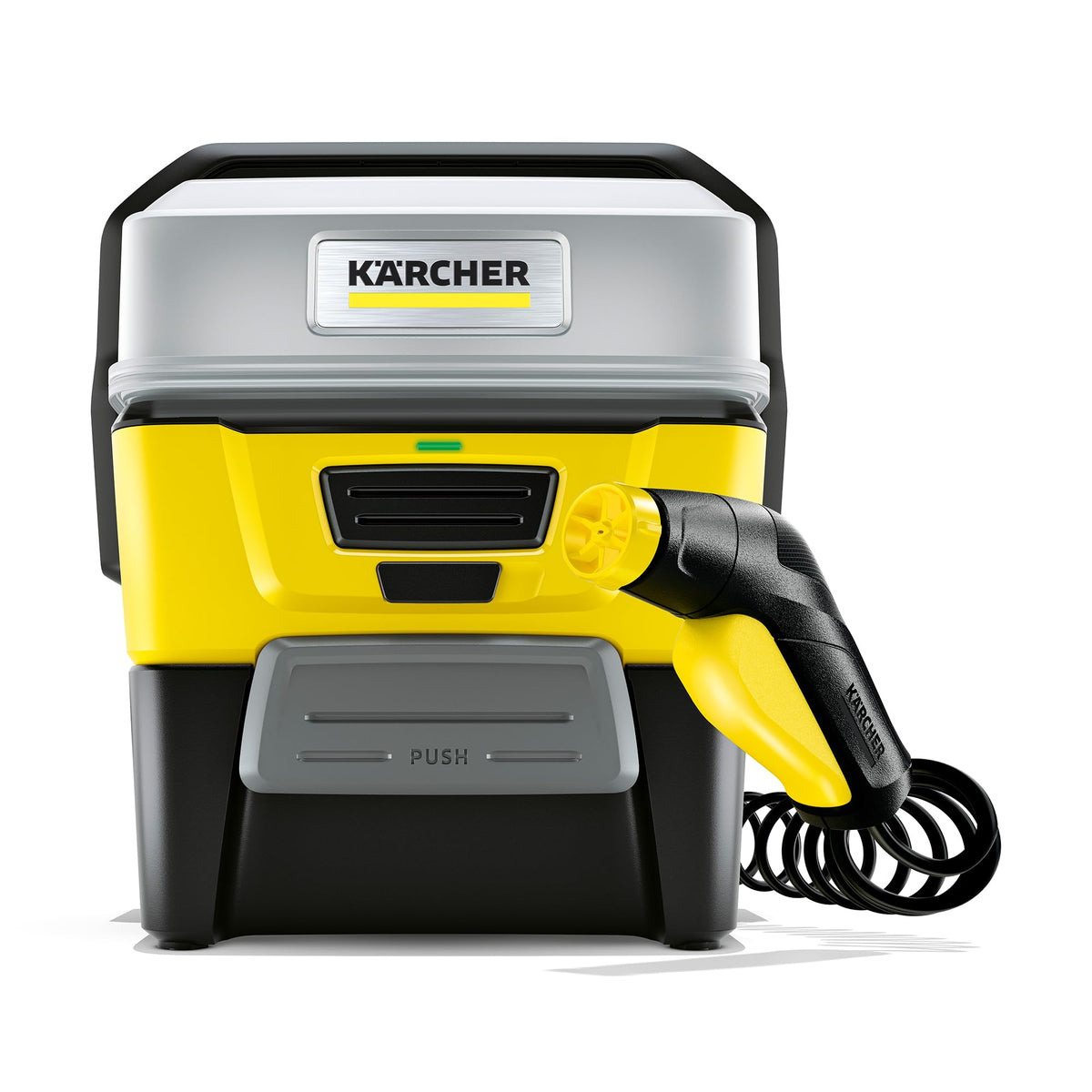 Kärcher OC 3 Bike Box Pressure Cleaner, low pressure, flow rate: 2 l/h, weight: 2.2 kg, 4 l tank, spiral hose: 2.8 m, flat jet nozzle, universal brush, cleaning agent, microfiber cloth, accessory box - 1.680-017.0