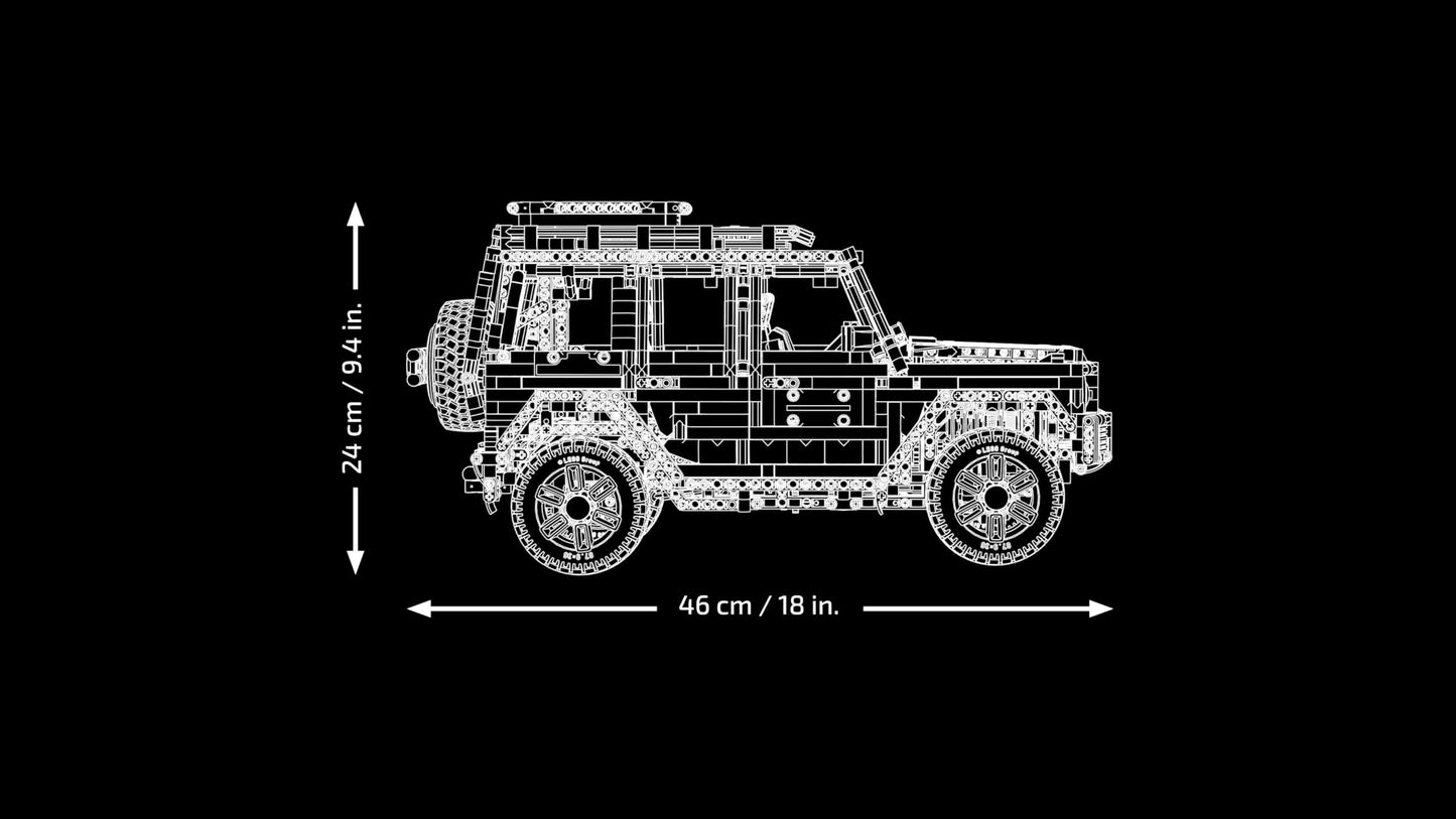 LEGO Technic Mercedes-Benz G 500 Professional Line, building set with car model of the G-Class, gift for adults, luxury off-road vehicle set, Mercedes collector's item, toy car 42177
