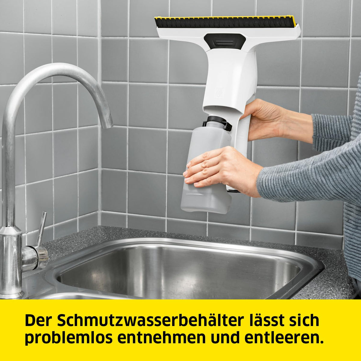 KÄRCHER Battery Window Vacuum WV 6 Plus, extra long battery life of 100 min - 1.633-741.0