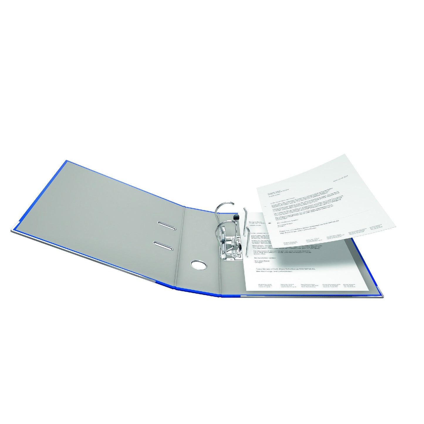 FALKEN 5x PP-Color plastic folders 8 cm wide DIN A4 blue - 11374212