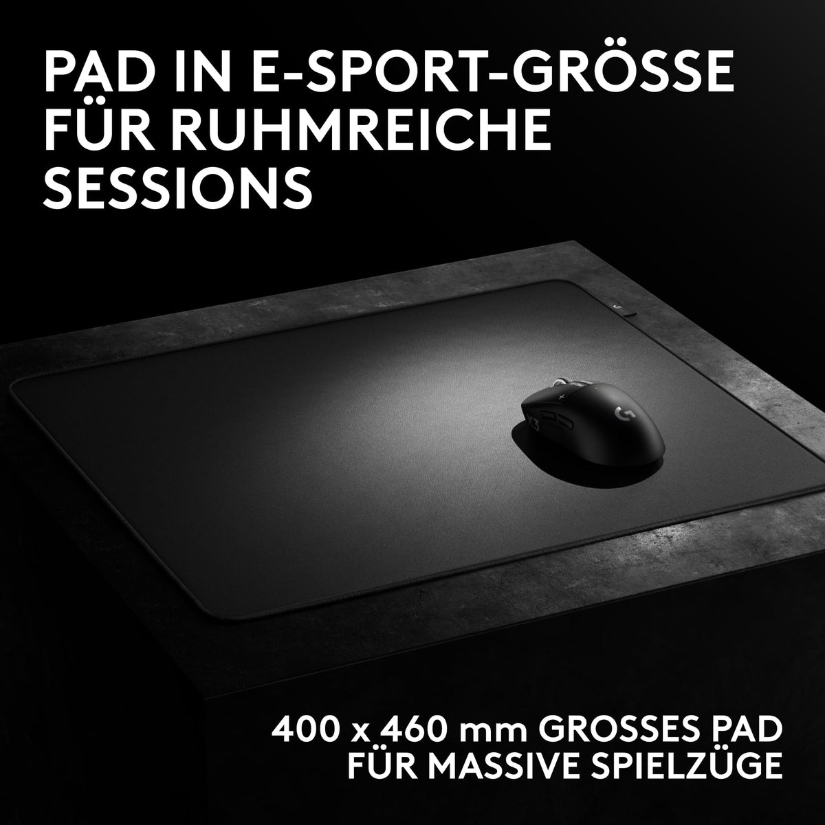 Logitech G PRO X Control Gaming Mouse Pad, large (400 x 460 x 6mm) - 943-001618