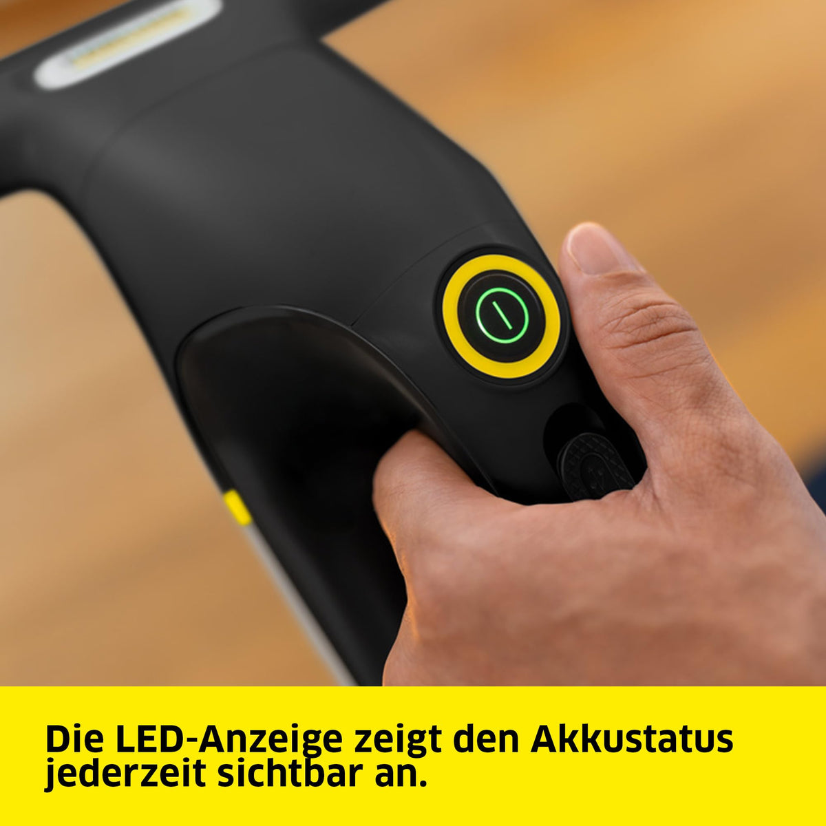 KÄRCHER Battery Window Vacuum WV 2 Universal Precision+ Black, battery life: 35 min., dirty water tank: 120 ml, 2 suction nozzles, spray bottle with microfiber cleaning cloth, 20 ml window cleaner, USB-C port. - 1.633-676.0