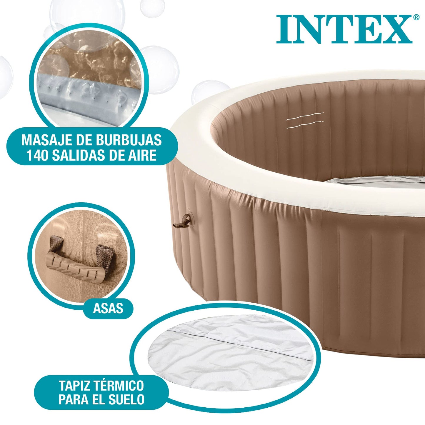 85IN X 28IN PURESPA BUBBLE MASSAGE SET - 28428EX
