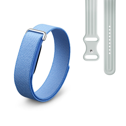 Google Fitbit Air - activity tracker without display with fitness tracking, heart rate measurement - compatible with iOS and Android - Lavender + sports armband for the Fitbit Air - Fog, S
