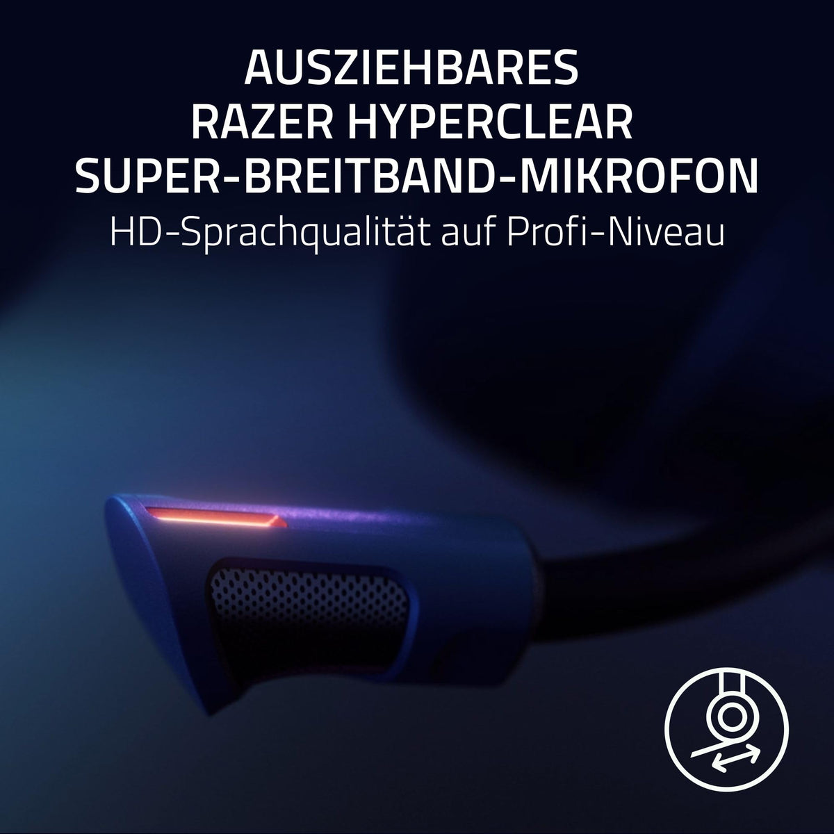 Razer Kraken V4 Pro - Cască de gaming wireless cu Control Hub Sensa HD-Haptik (Control Hub OLED, drivere Triforce de 40mm, HyperSpeed & Bluetooth, THX Spatial Audio, RGB) Negru - RZ04-05160100-R3M1