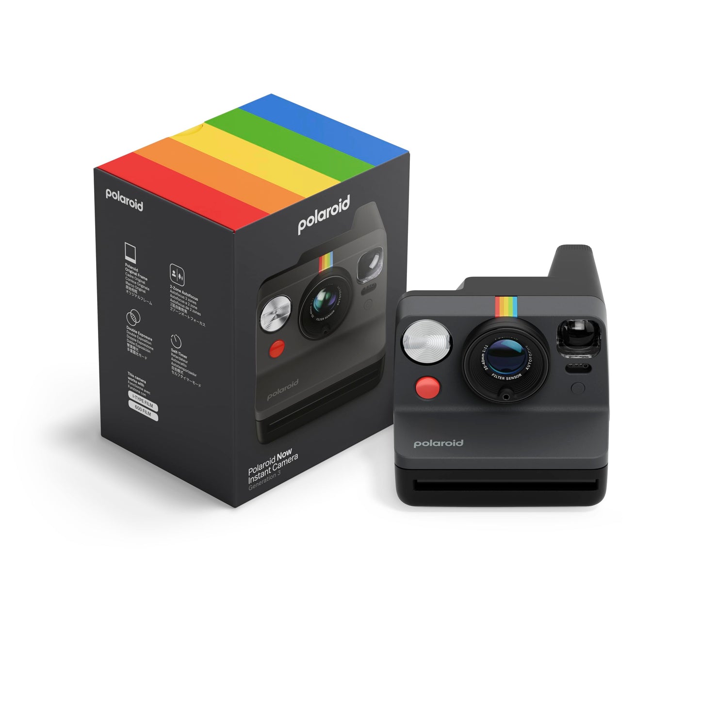Polaroid – Now Generation 3 – Instant Camera – Black (9154)
